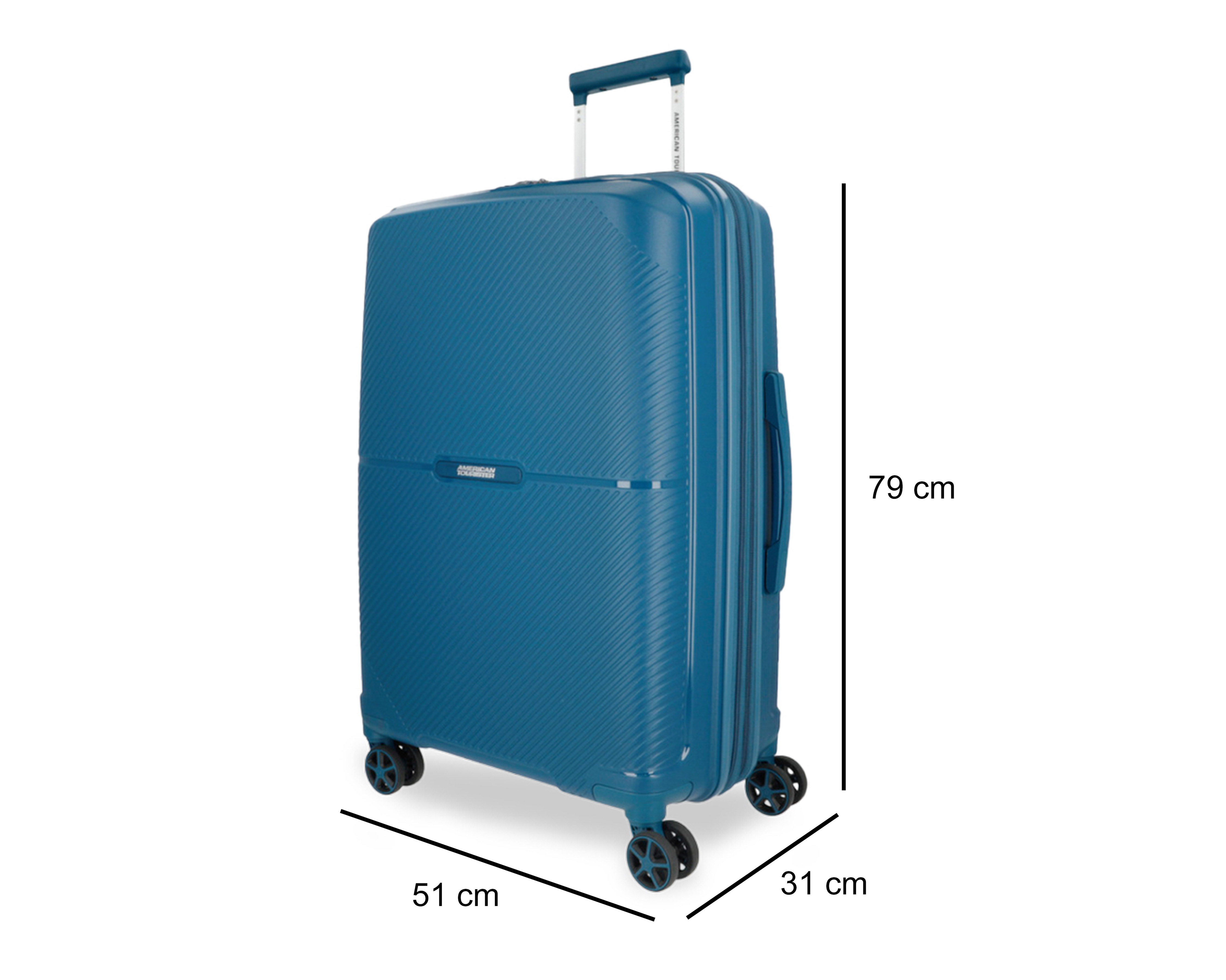 Foto 10 pulgar | Foto 9 | Maleta con Ruedas American Tourister Kyoto 31 Pulgadas Azul