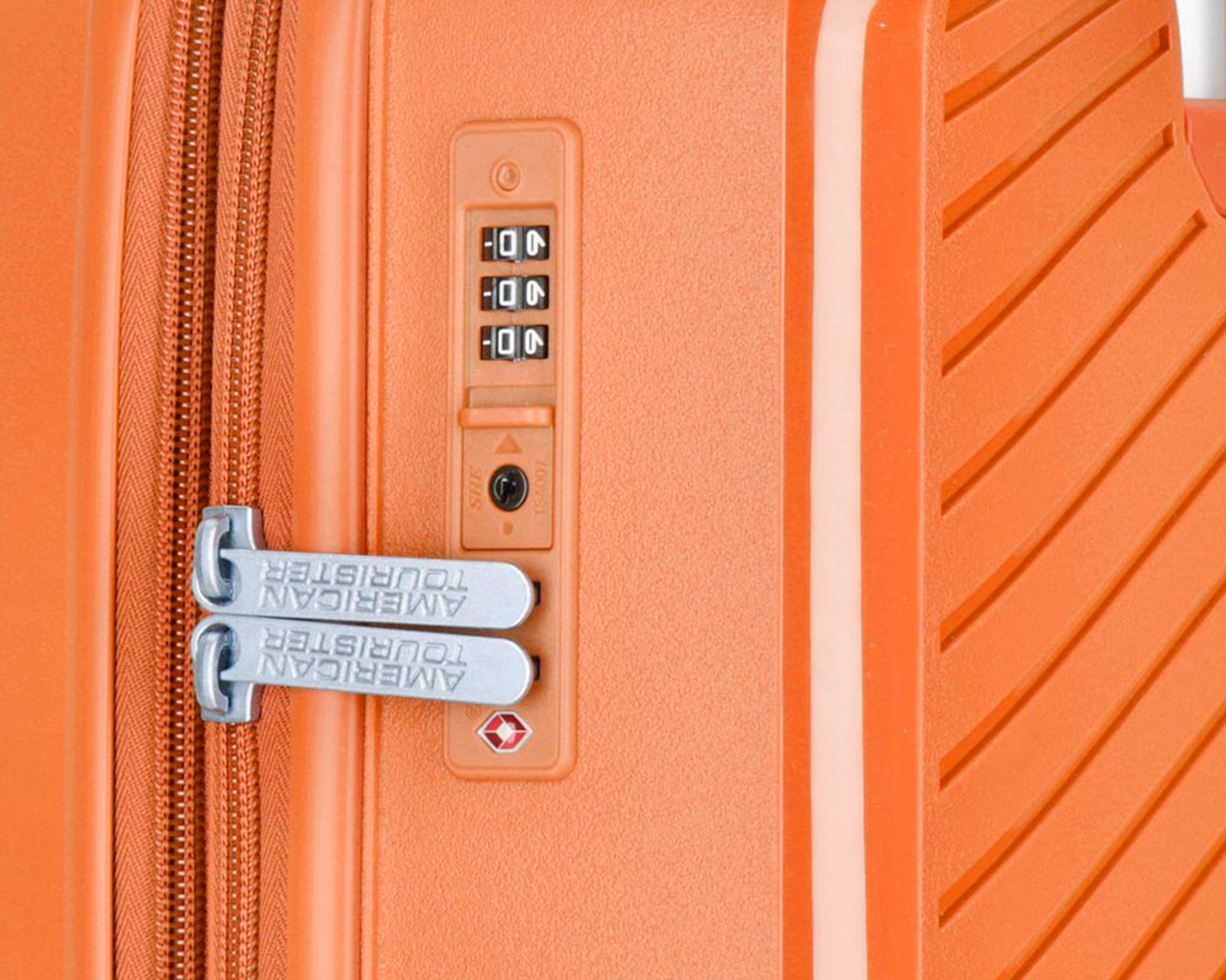 Foto 7 | Foto 7 | Maleta con Ruedas American Tourister Zanzibar 21 Pulgadas Anaranjada