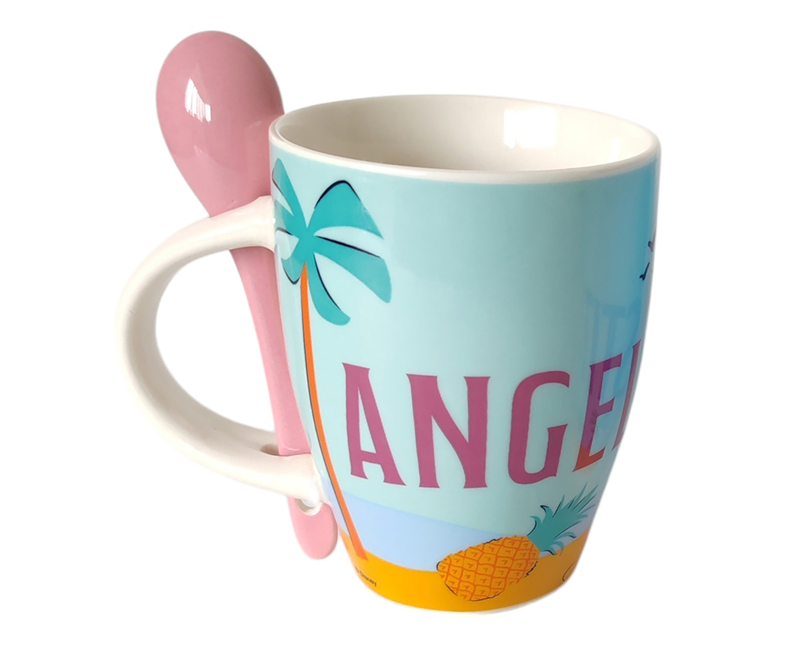 Foto 6 | Foto 6 | Taza de Cerámica Stitch 310 ml 2 Piezas