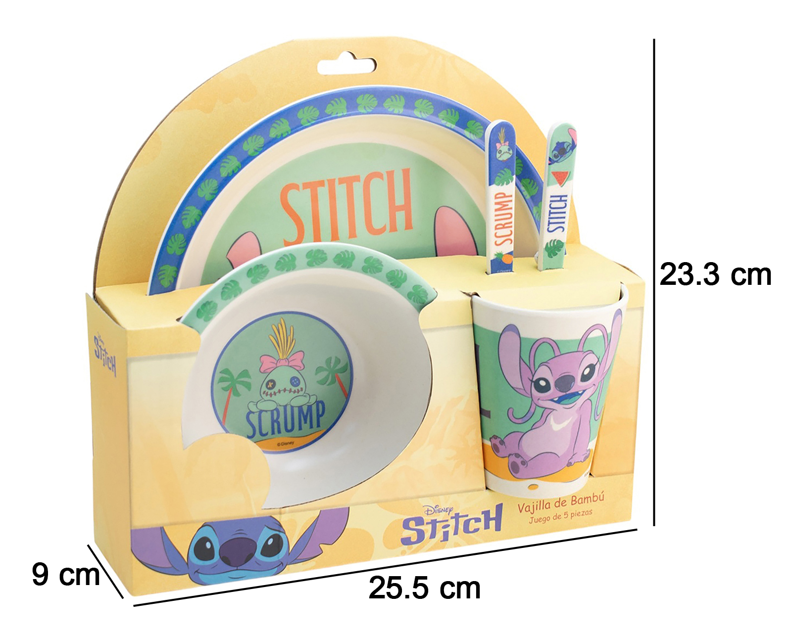 Foto 11 pulgar | Foto 10 | Vajilla de Bambú Azul para 1 Persona 5 Piezas