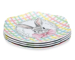 Plato Ensaladero de Melamina de Pascua Multicolor 4 Piezas
