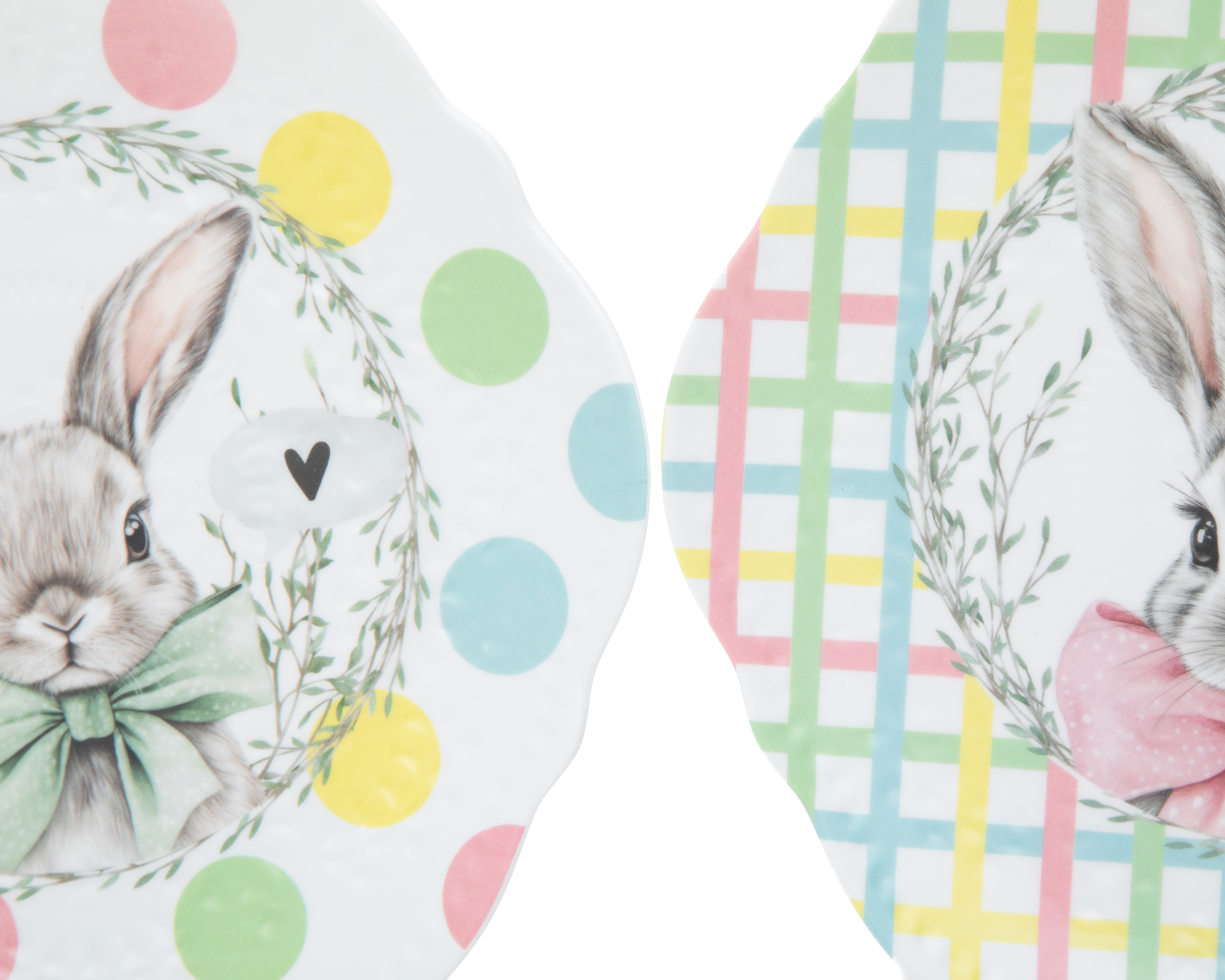 Foto 4 pulgar | Foto 3 | Plato Ensaladero de Melamina de Pascua Multicolor 4 Piezas