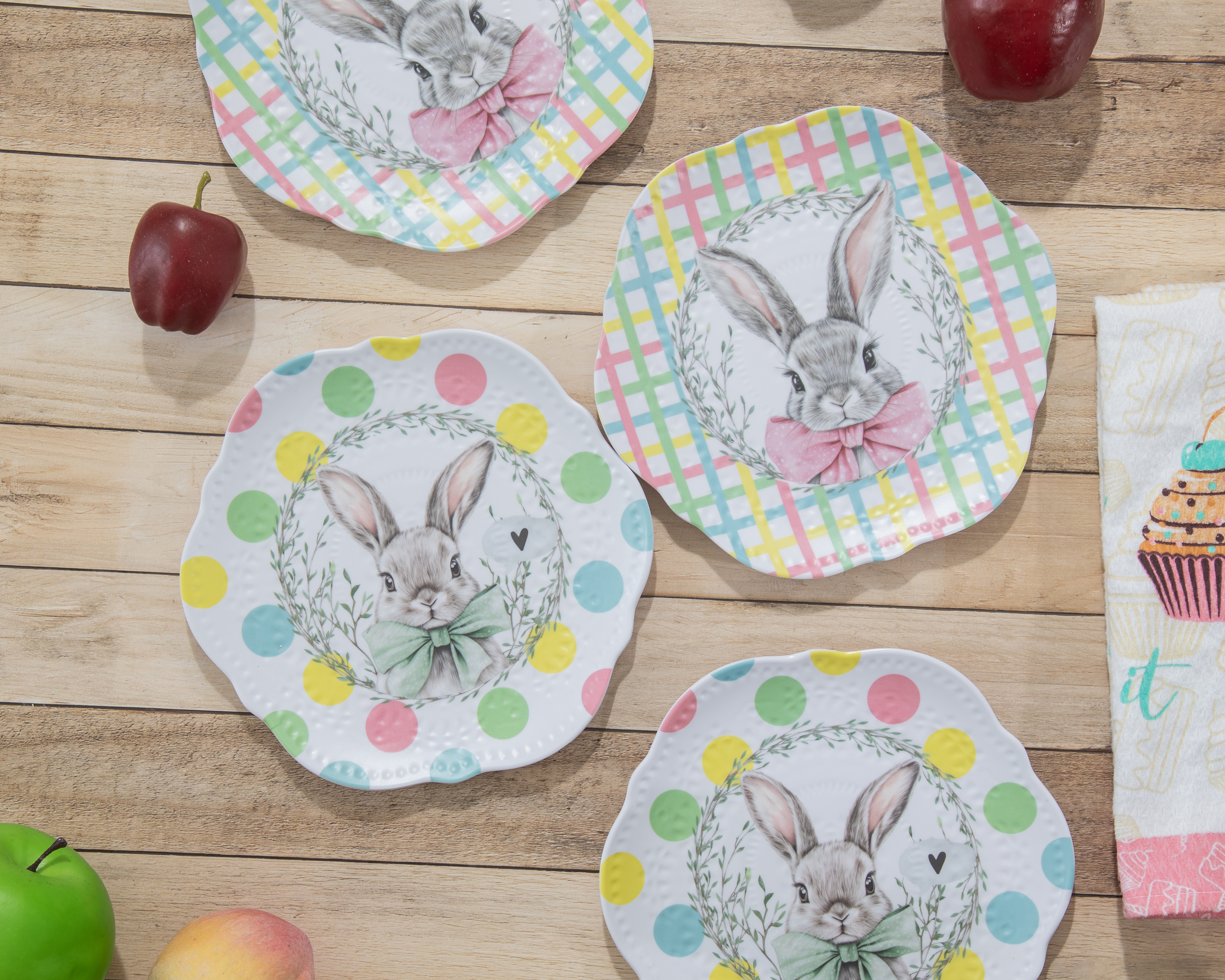 Foto 4 | Foto 4 | Plato Ensaladero de Melamina de Pascua Multicolor 4 Piezas