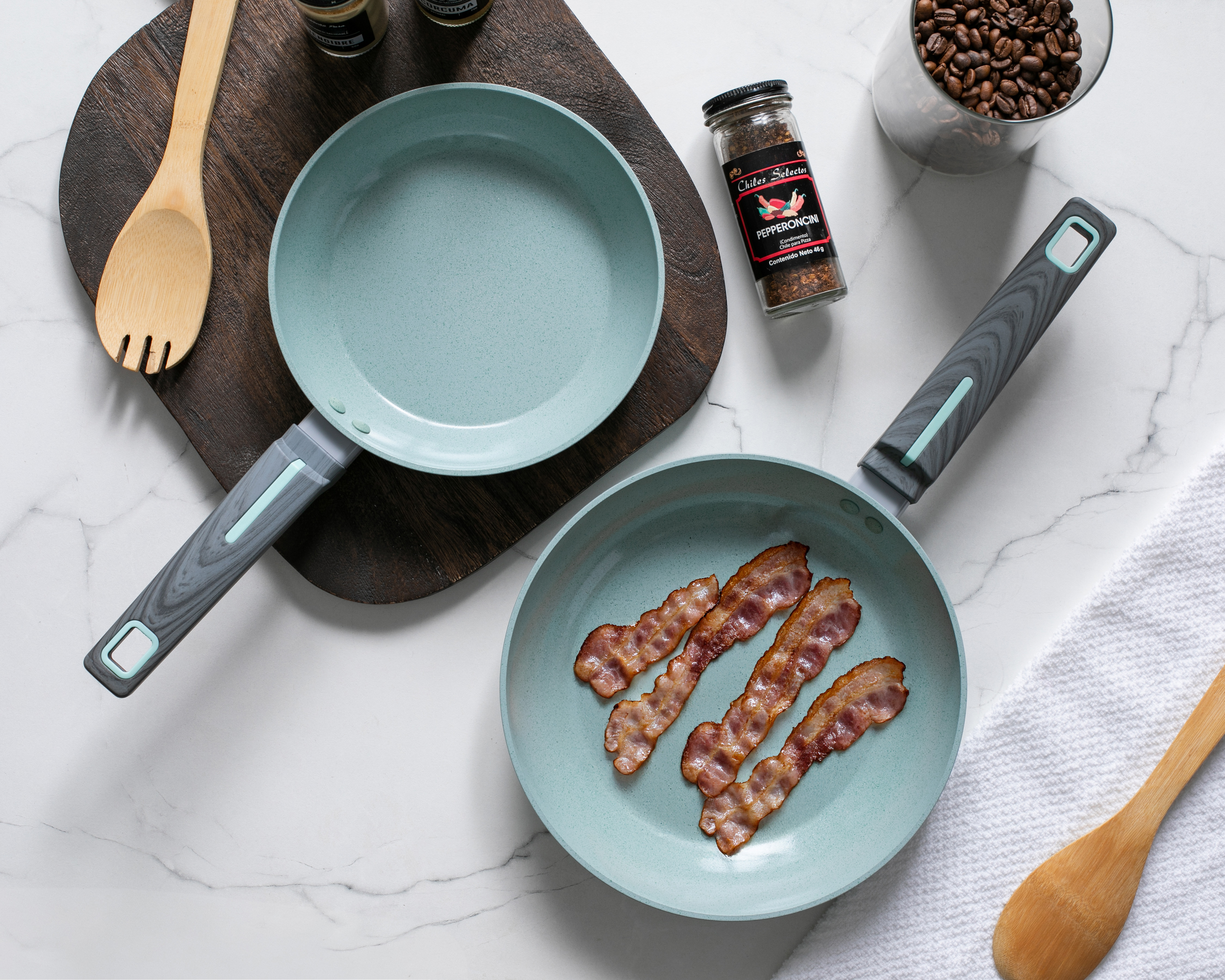 Foto 5 pulgar | Foto 4 | Juego de Sartenes Jade Cook Essentials Verde 2 Piezas