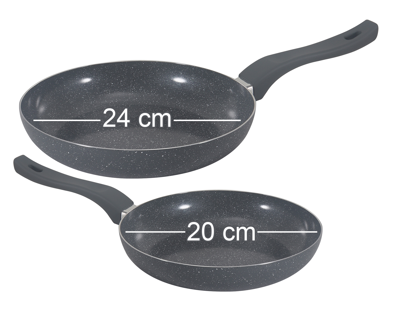 Foto 6 pulgar | Foto 5 | Juego de Sartenes Record Gris 2 Piezas