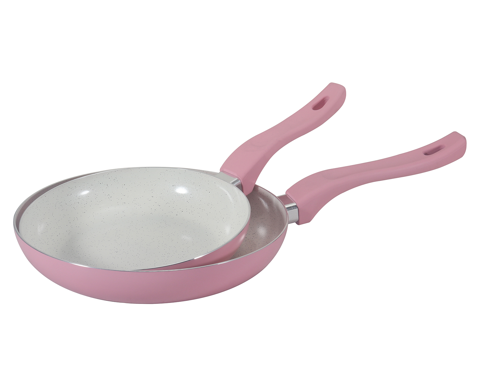 Juego de Sartenes Record Rosa 2 Piezas