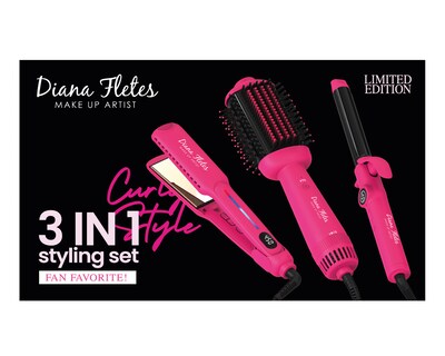 Foto 5 | Foto 5 | Combo de Plancha Cepillo Secador y Rizador para Cabello Diana Fletes 3 en 1