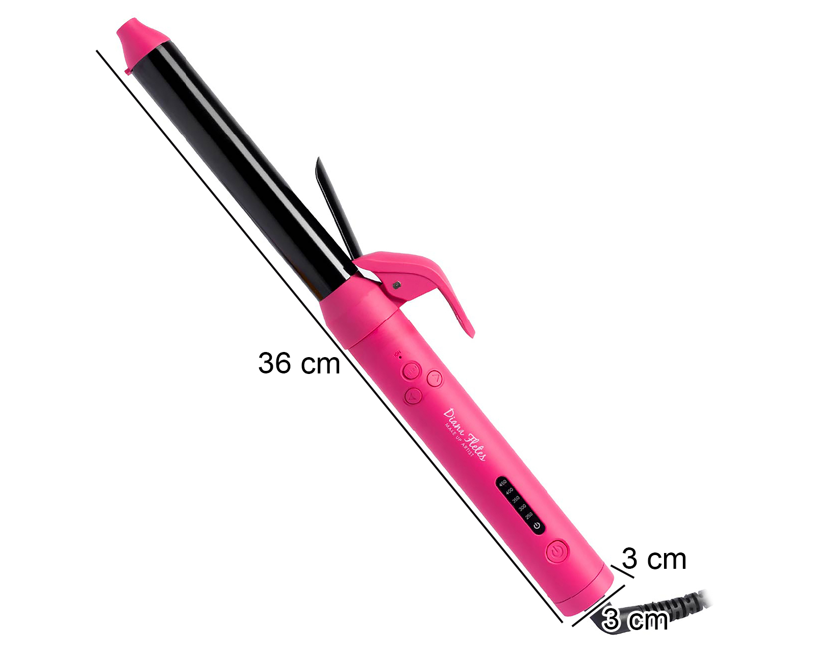 Foto 6 pulgar | Foto 5 | Tenaza para Cabello Diana Fletes Automática Barril Giratorio