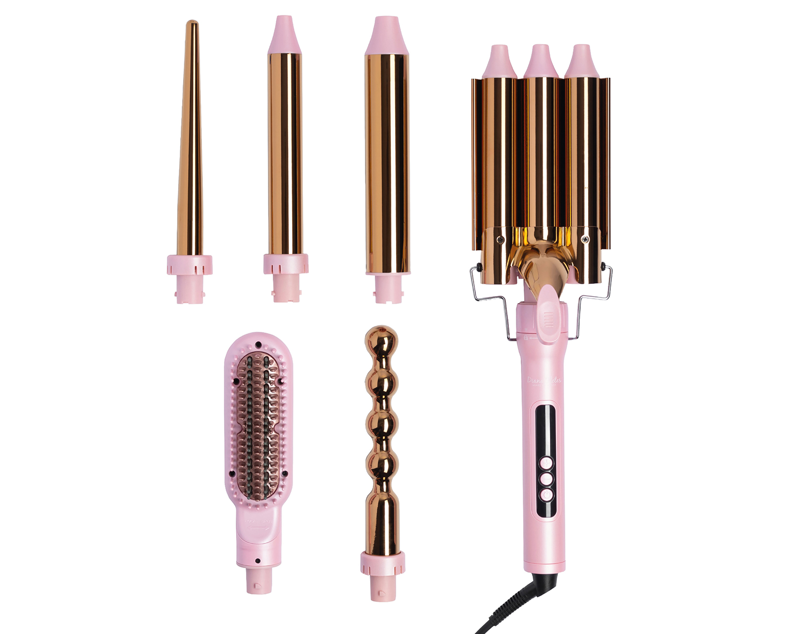 Foto 2 pulgar | Foto 1 | Cepillo de Aire para Cabello Diana Fletes 6 en 1 Titanio