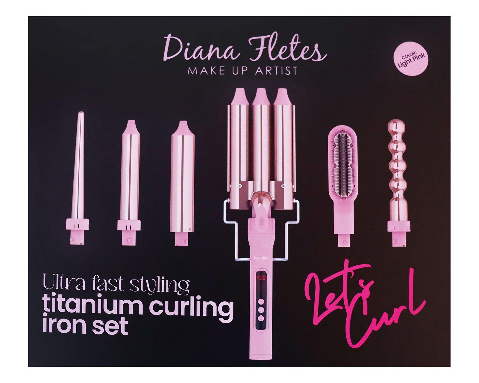 Foto 5 pulgar | Foto 4 | Cepillo de Aire para Cabello Diana Fletes 6 en 1 Titanio