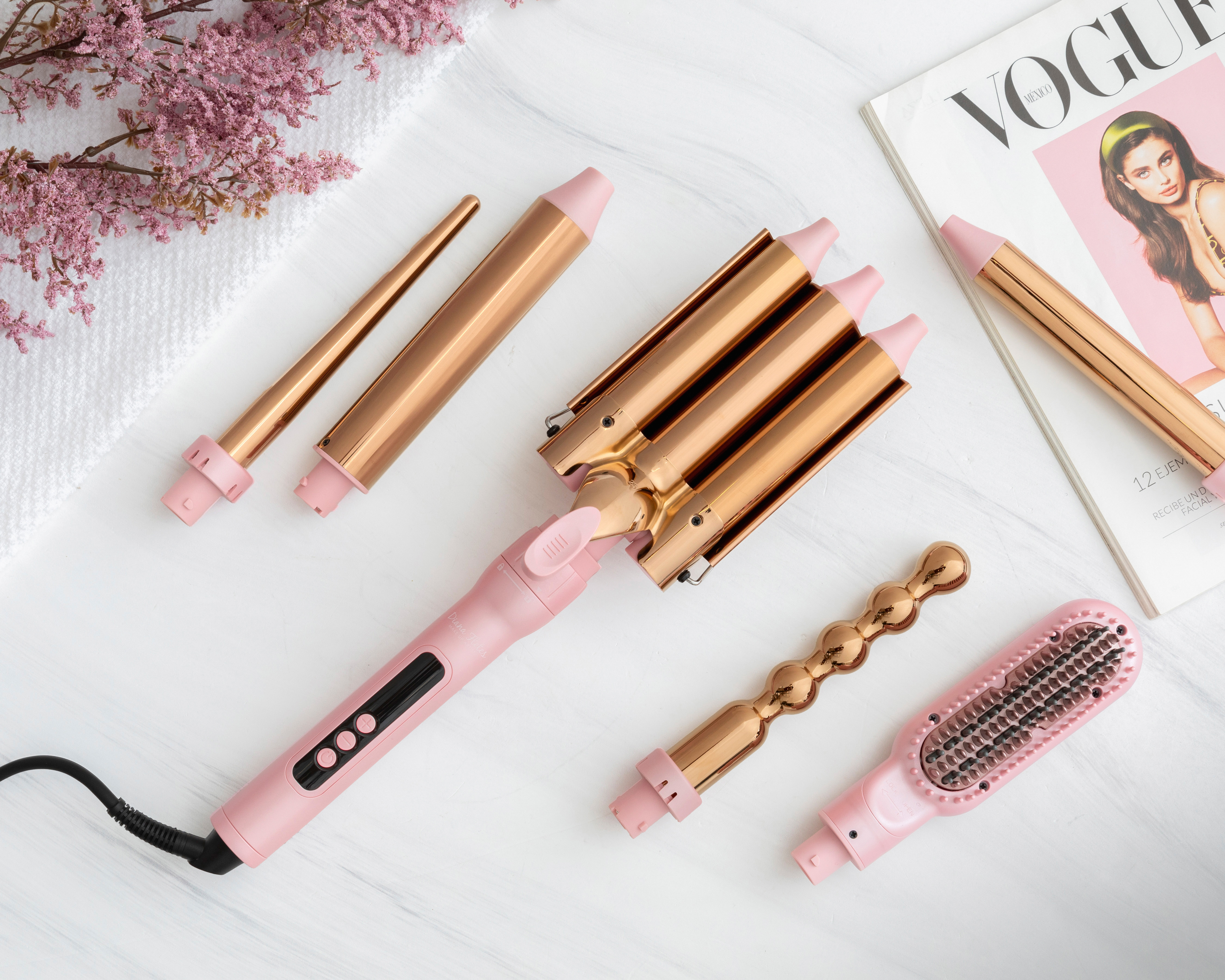 Foto 6 pulgar | Foto 5 | Cepillo de Aire para Cabello Diana Fletes 6 en 1 Titanio