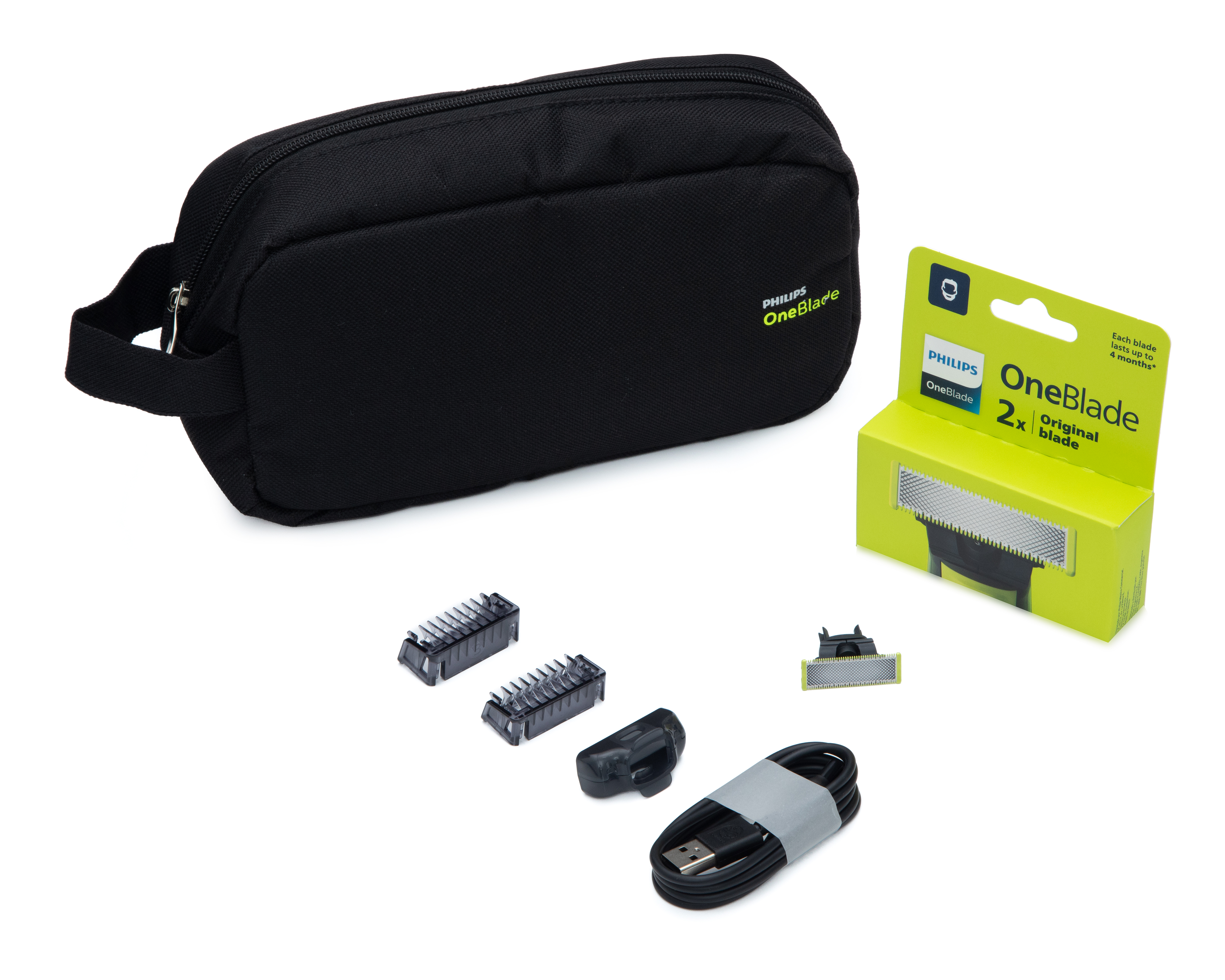 Foto 5 | Foto 5 | Recortadora Recargable Philips OneBlade con Estuche 7 Piezas