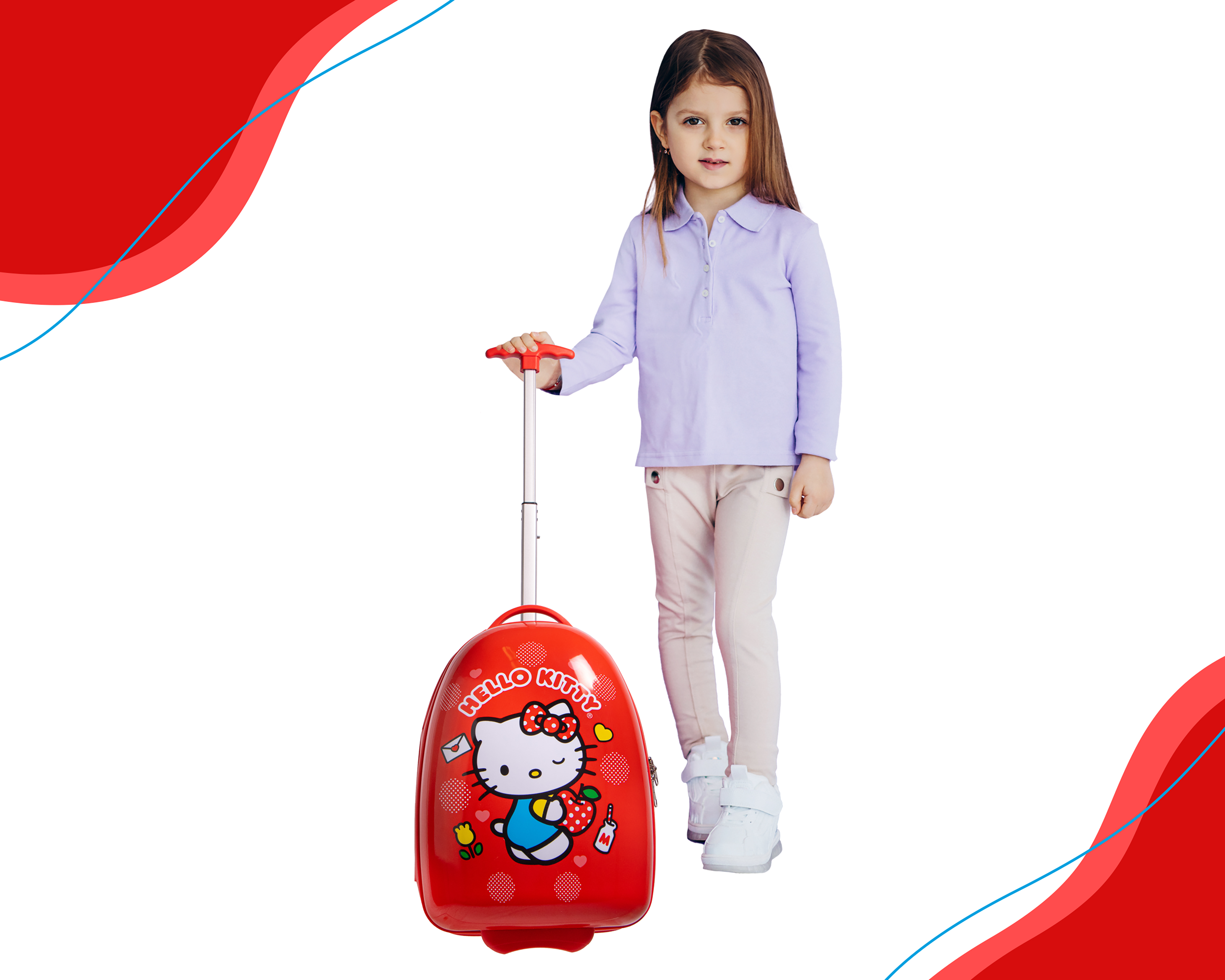 Foto 5 pulgar | Foto 4 | Mochila Con Ruedas Ruz Hello Kitty