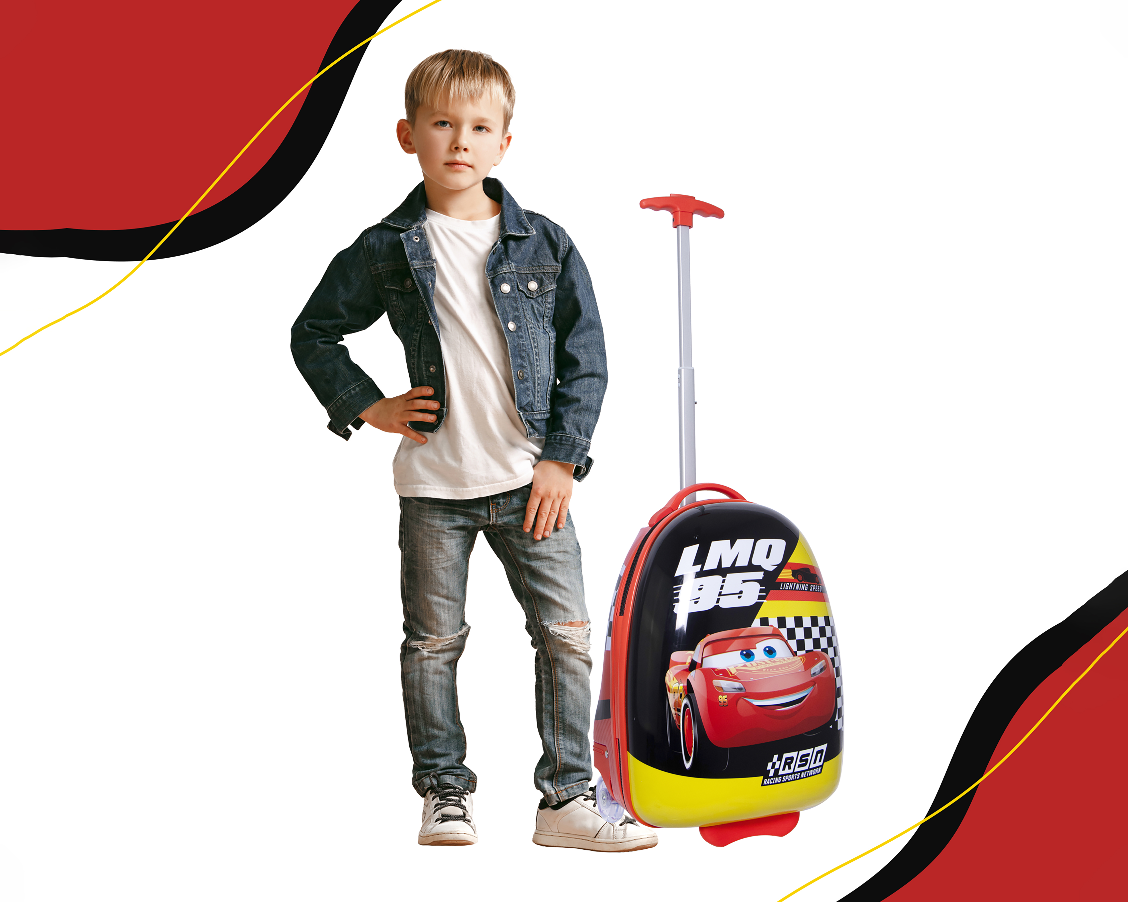 Foto 5 pulgar | Foto 4 | Mochila Con Ruedas Ruz Rayo McQueen