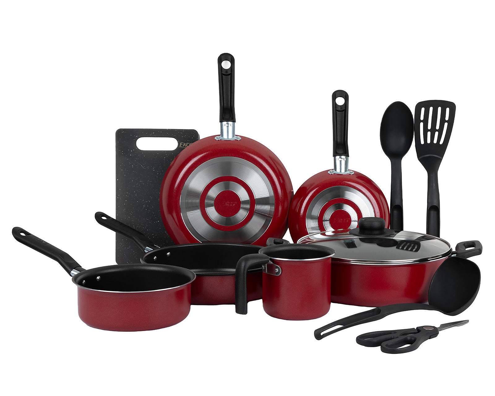 Batería de Cocina Ecko con Antiadherente 12 Piezas