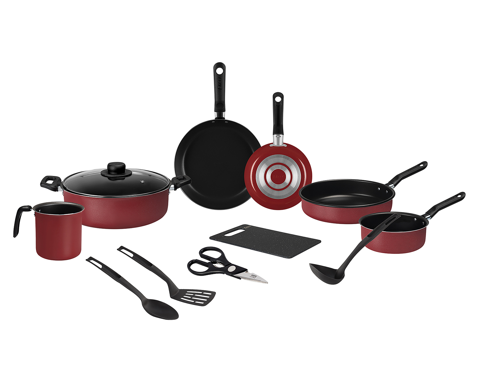 Foto 3 pulgar | Foto 2 | Batería de Cocina Ecko con Antiadherente 12 Piezas