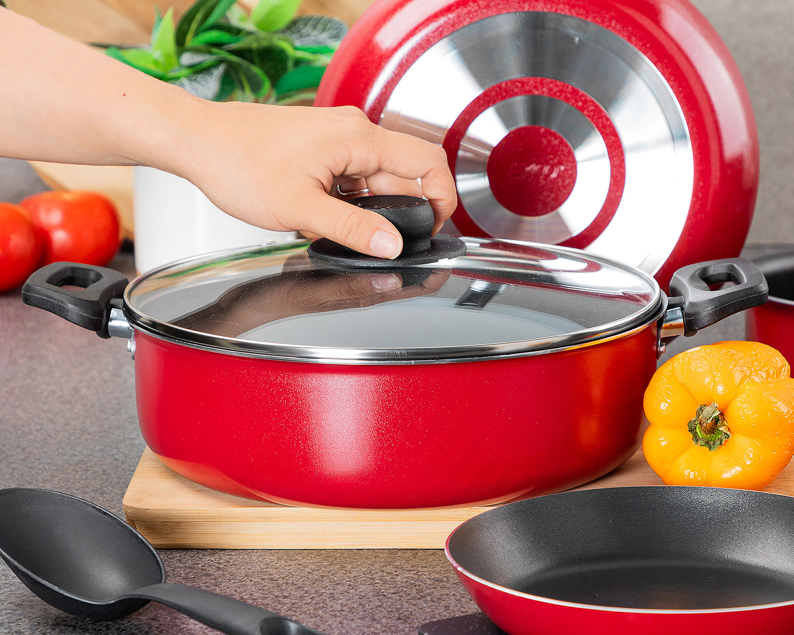 Foto 5 pulgar | Foto 4 | Batería de Cocina Ecko con Antiadherente 12 Piezas