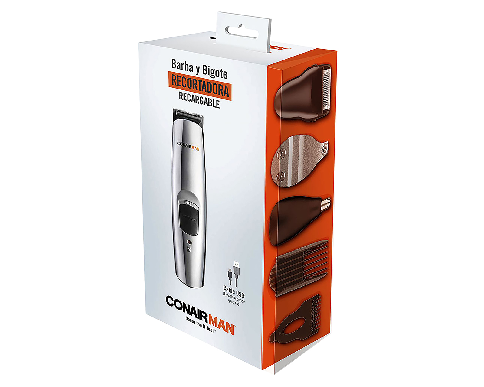 Foto 5 pulgar | Foto 4 | Recortadora Recargable Conair GMT189UES para Barba y Bigote 13 Piezas