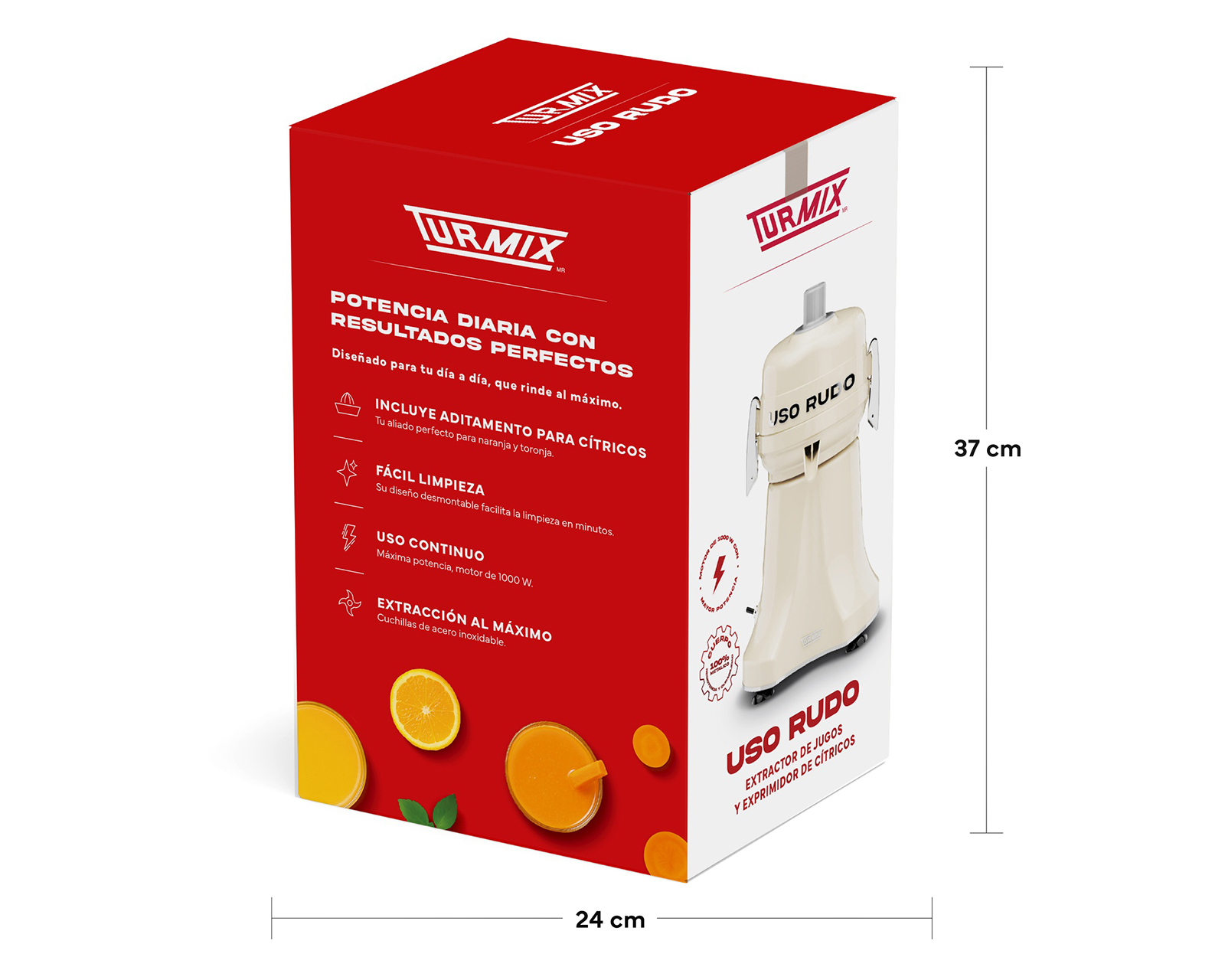 Foto 7 pulgar | Foto 6 | Extractor de Jugo Turmix con 1 Velocidad 1000 W