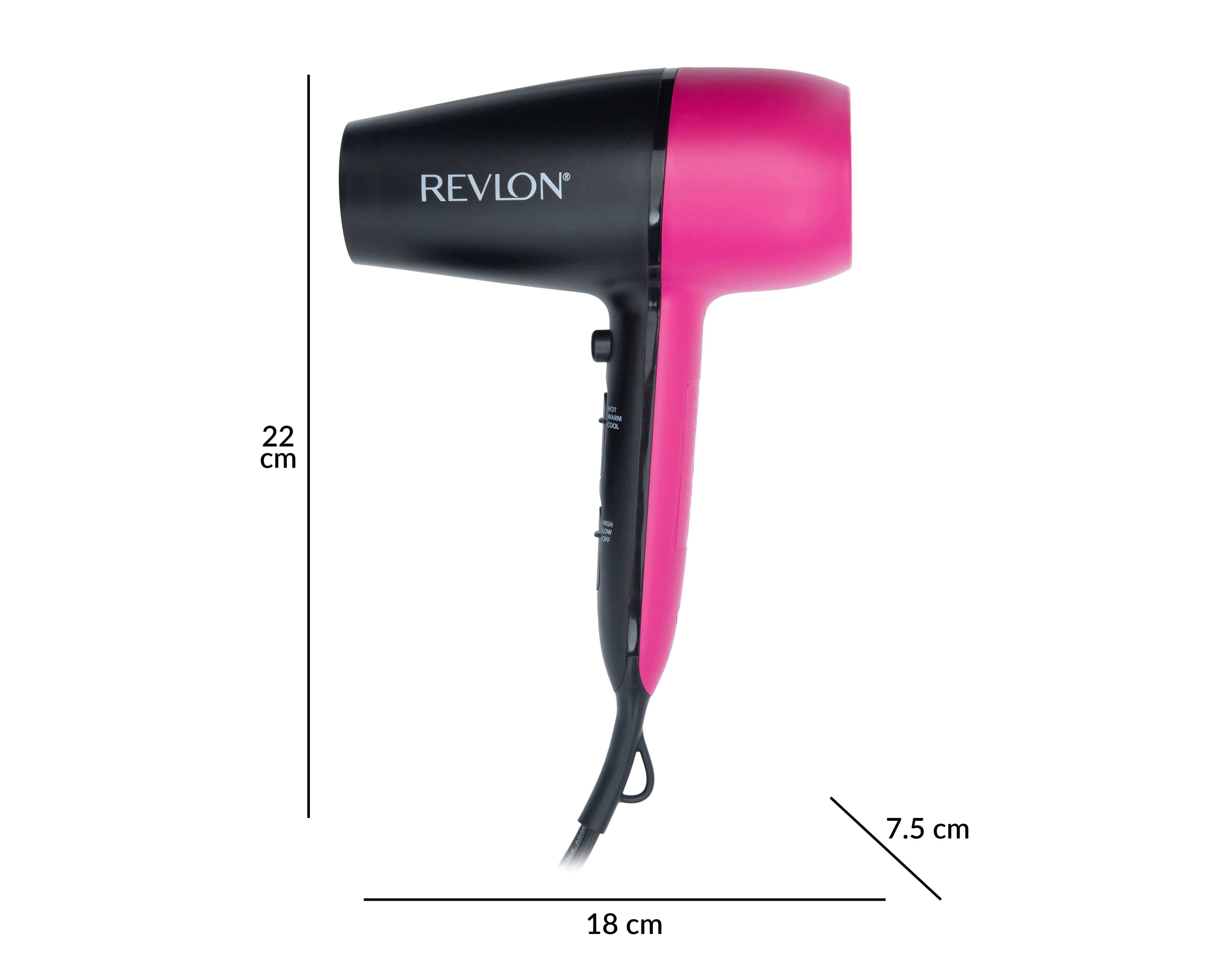 Foto 9 pulgar | Foto 8 | Secadora de Cabello Revlon Perfect Match 2 Velocidades