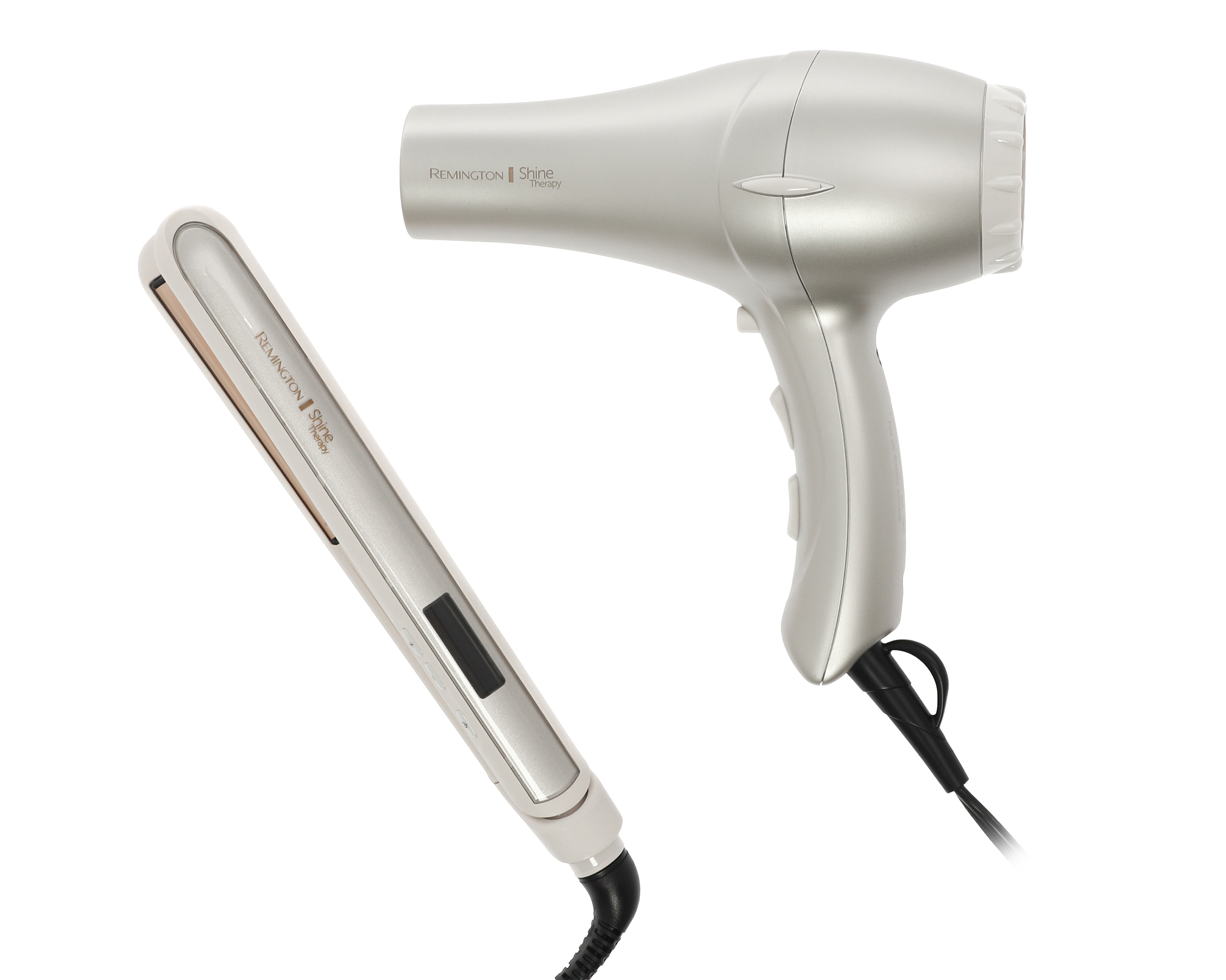 Combo de Plancha y Secadora para Cabello Remington Shine Therapy Keratina y Aceite de Argán
