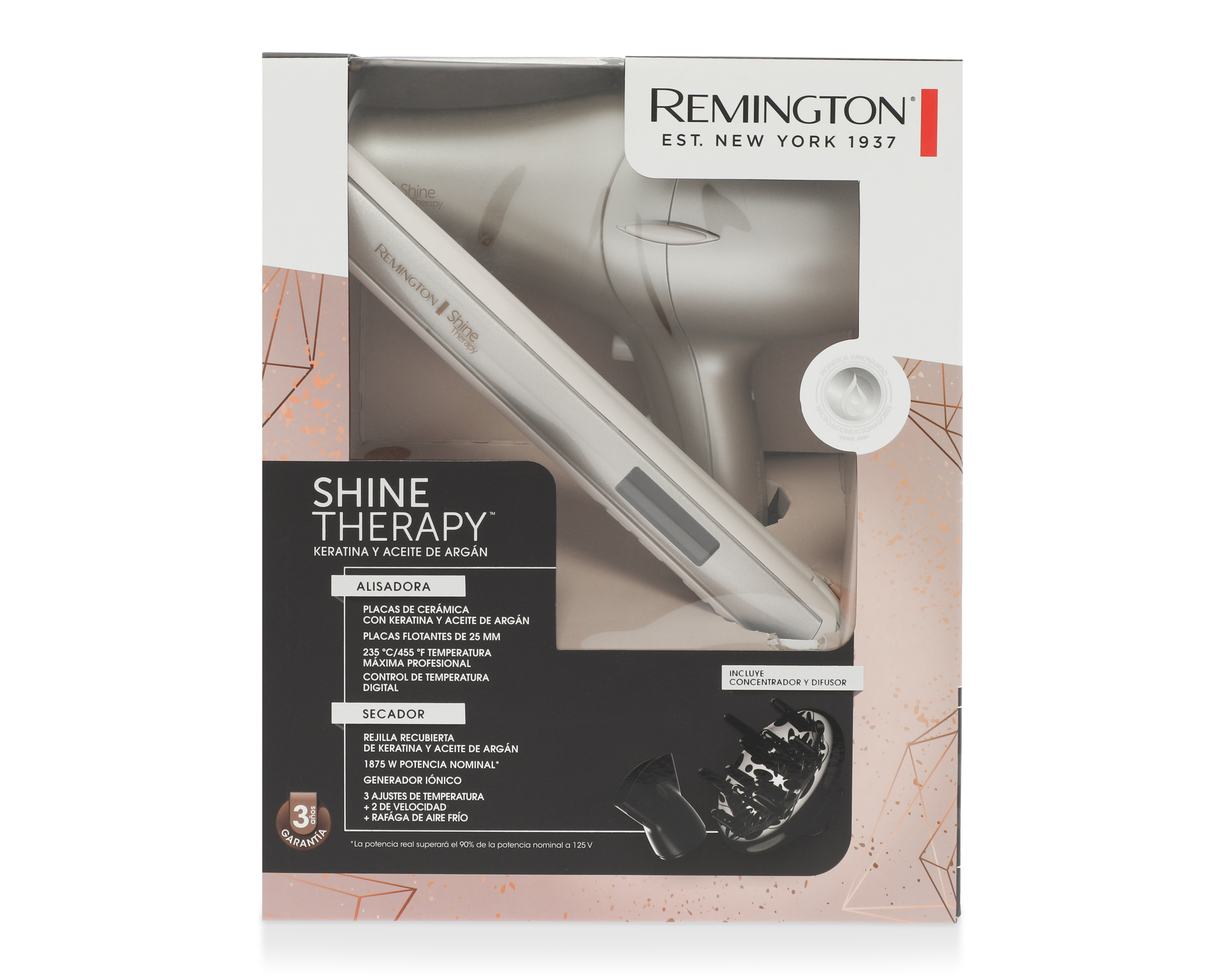 Foto 7 | Foto 7 | Combo de Plancha y Secadora para Cabello Remington Shine Therapy Keratina y Aceite de Argán