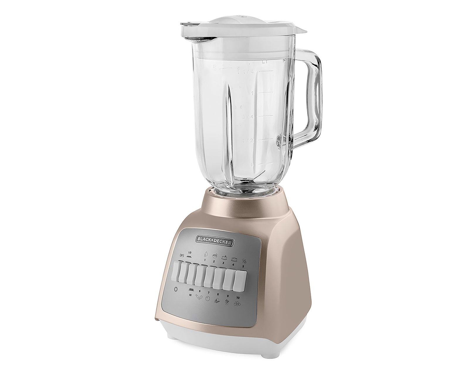 Foto 3 | Foto 3 | Licuadora Black+Decker de 10 Velocidades con Vaso de Vidrio