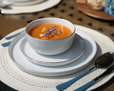 Foto 5 | Foto 5 | Vajilla de Porcelana Blanca 4 Personas 12 Piezas