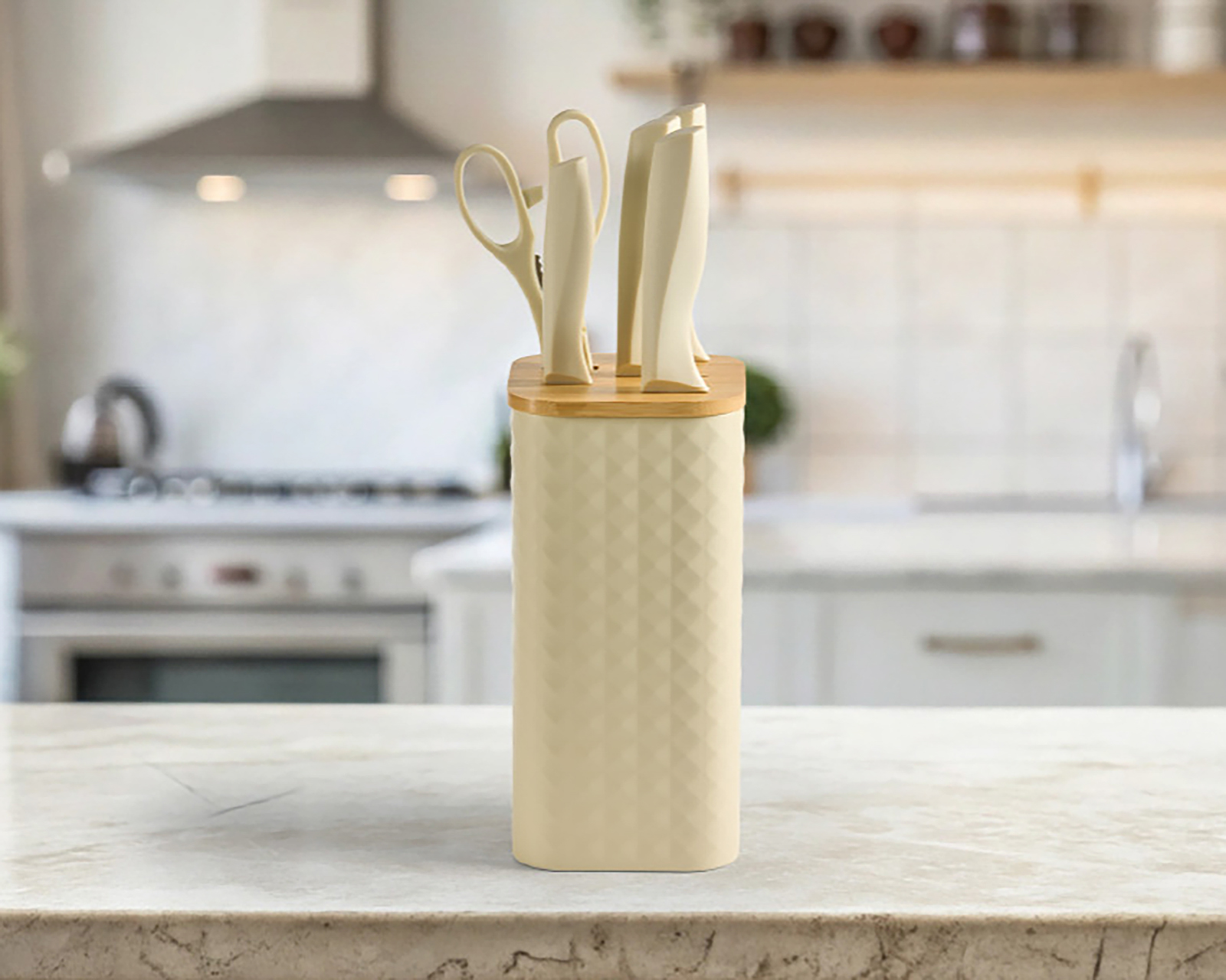 Foto 5 | Foto 5 | Juego de Cuchillos Home Space Beige 6 Piezas