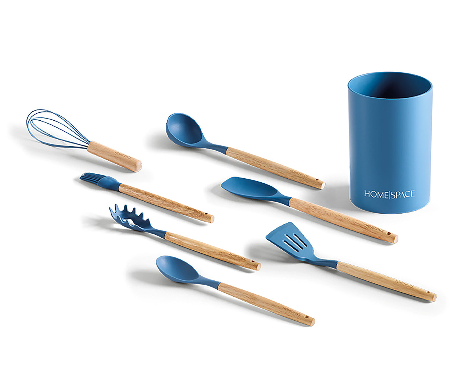 Foto 2 pulgar | Foto 1 | Juego de Utensilios de Cocina Home Space Azul 8 Piezas