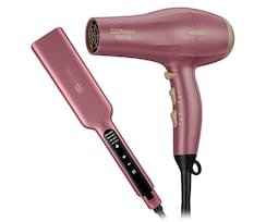 Combo de Secadora y Alaciadora para Cabello Conair CB530PP Rosa