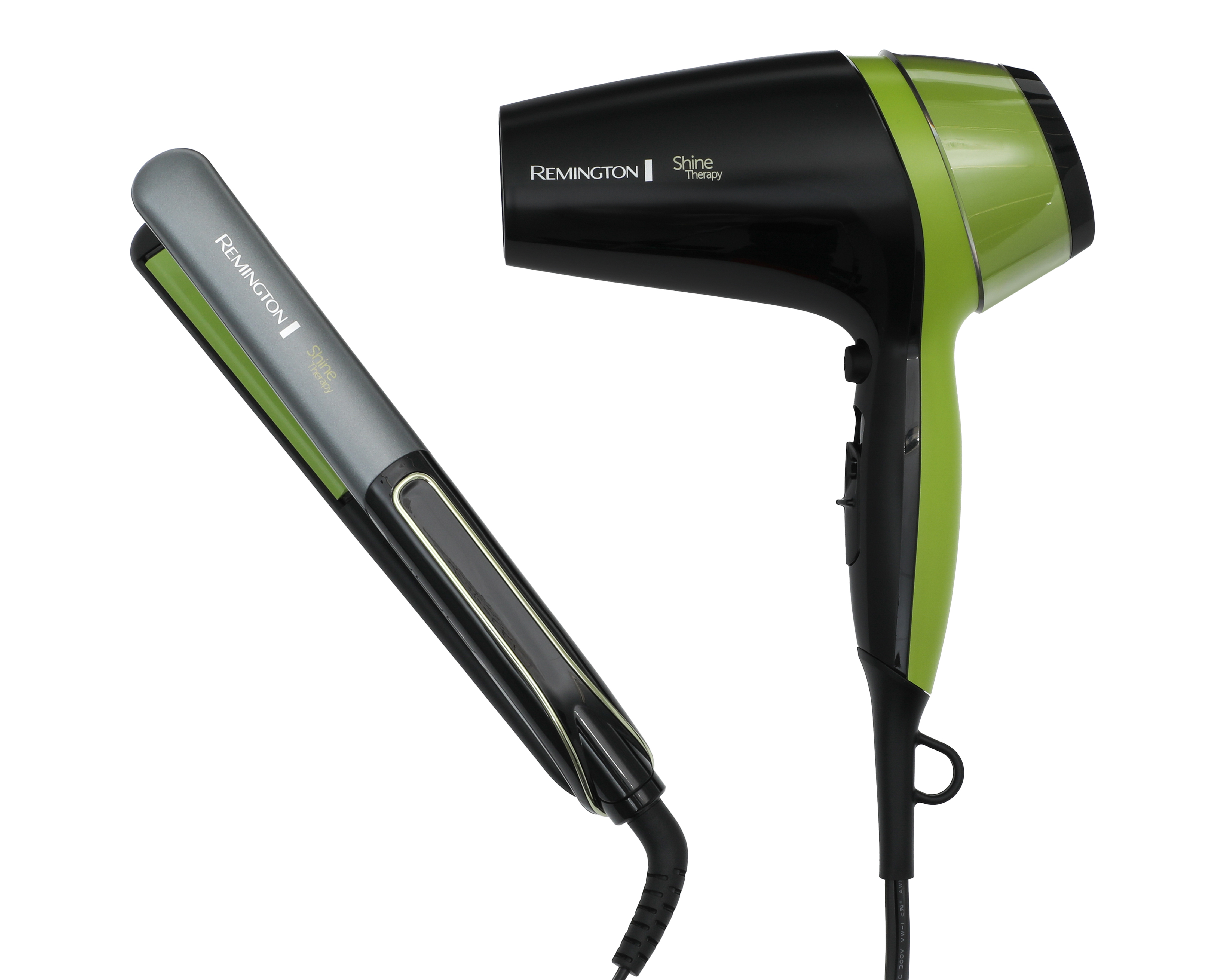 Combo de Plancha y Secadora para Cabello Remington Shine Therapy Aguacate con Macadamia