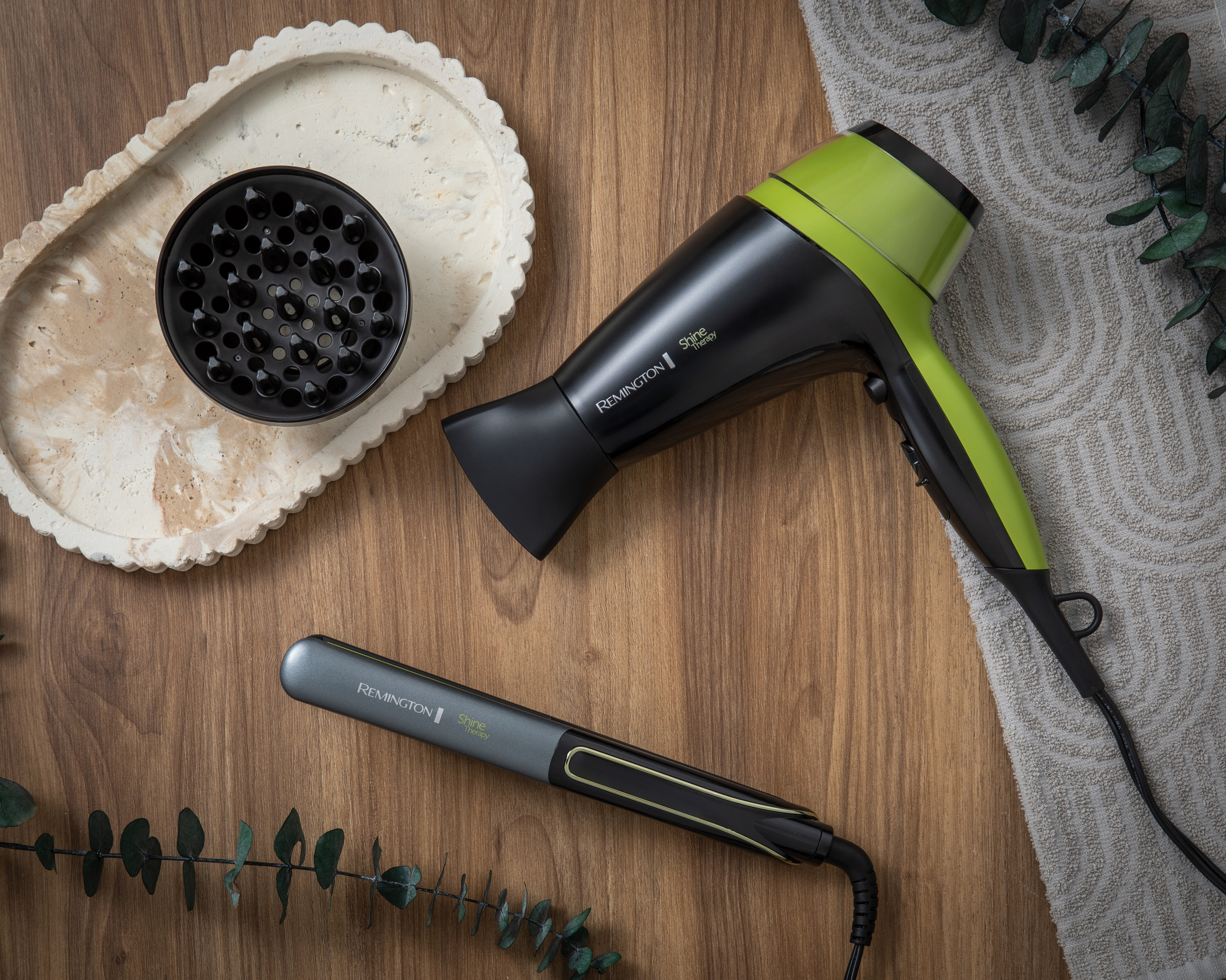 Foto 8 | Foto 8 | Combo de Plancha y Secadora para Cabello Remington Shine Therapy Aguacate con Macadamia