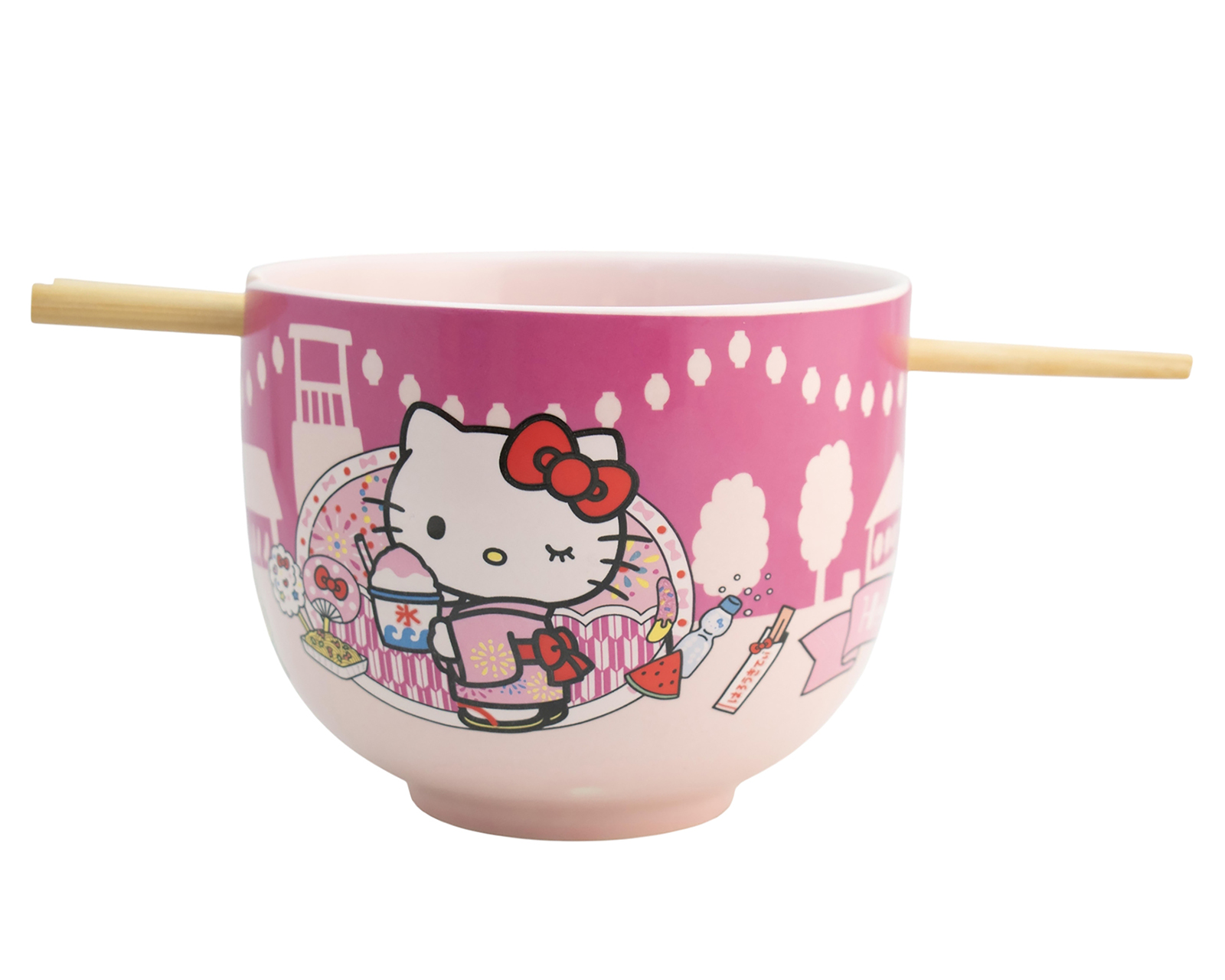 Foto 2 pulgar | Foto 1 | Bowl Fun Kids Hello Kitty 600 ml con Palillos y Cuchara