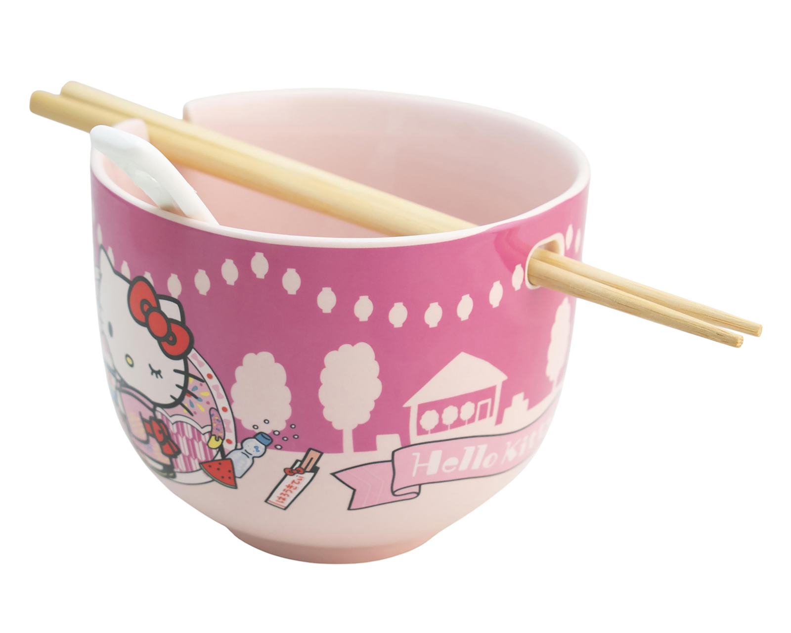 Foto 2 | Foto 2 | Bowl Fun Kids Hello Kitty 600 ml con Palillos y Cuchara