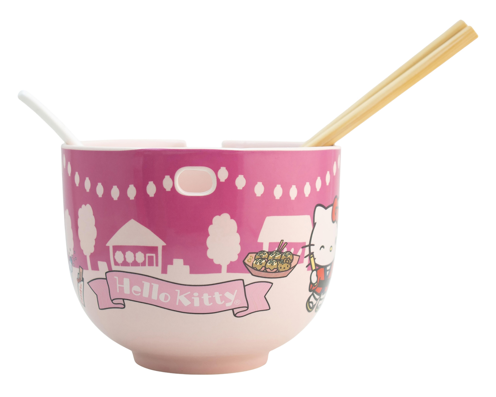 Foto 3 | Foto 3 | Bowl Fun Kids Hello Kitty 600 ml con Palillos y Cuchara