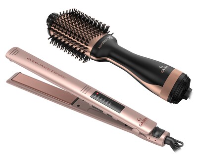 Foto 2 | Foto 2 | Combo de Cepillo y Alaciadora para Cabello Gama Italy Keration Rosa