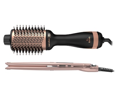 Foto 3 | Foto 3 | Combo de Cepillo y Alaciadora para Cabello Gama Italy Keration Rosa