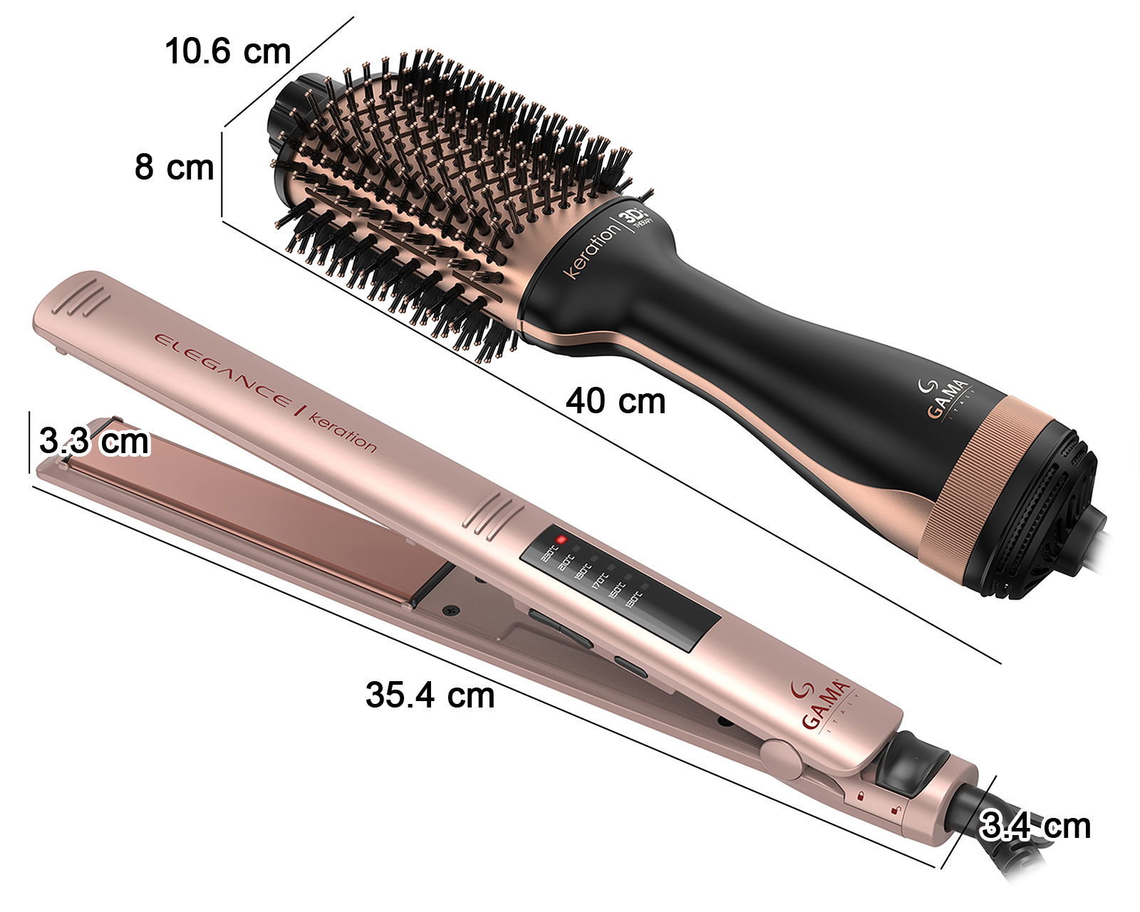 Foto 6 pulgar | Foto 5 | Combo de Cepillo y Alaciadora para Cabello Gama Italy Keration Rosa