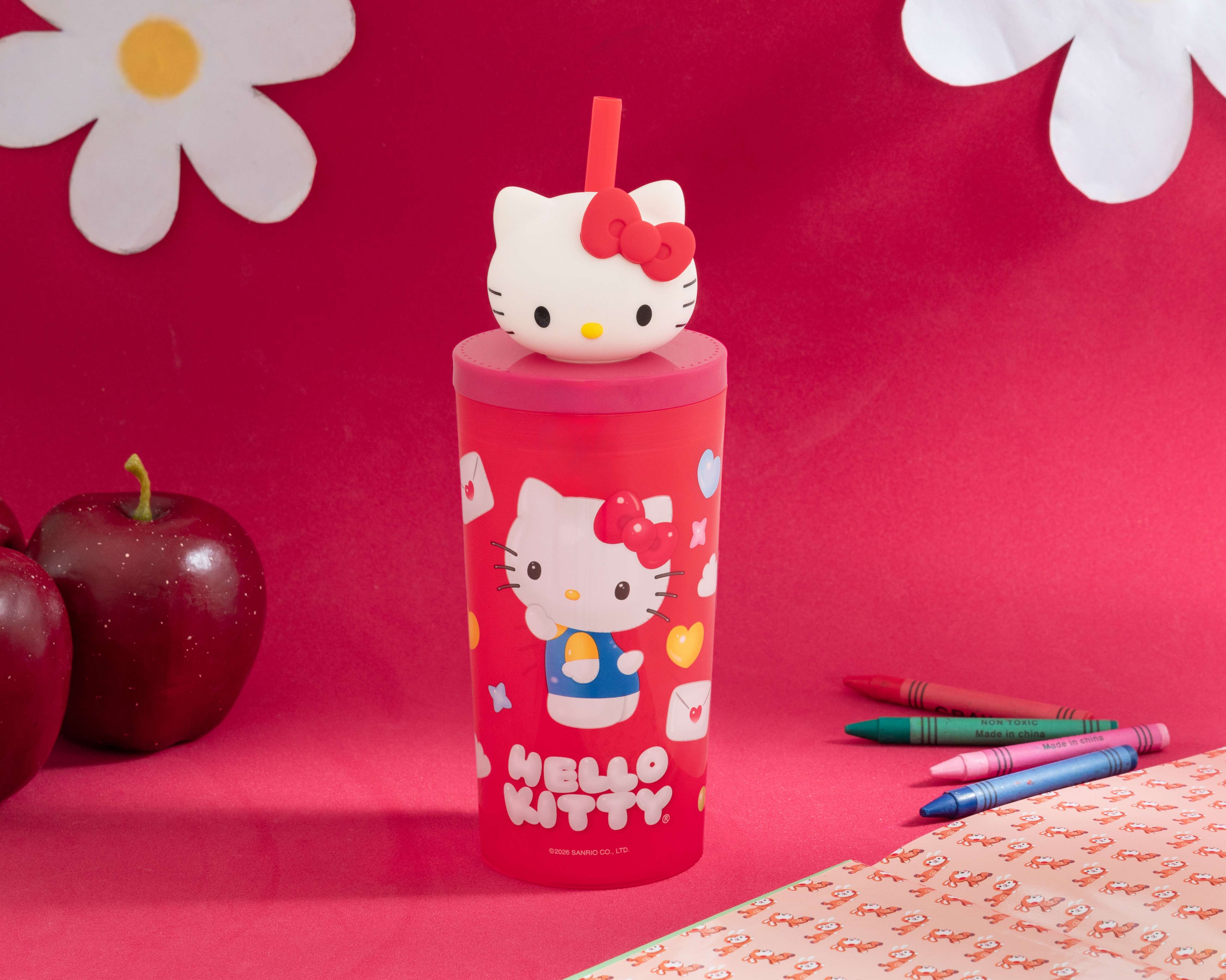 Foto 6 pulgar | Foto 5 | Vaso con Popote de Plástico Fun Kids 350 ml