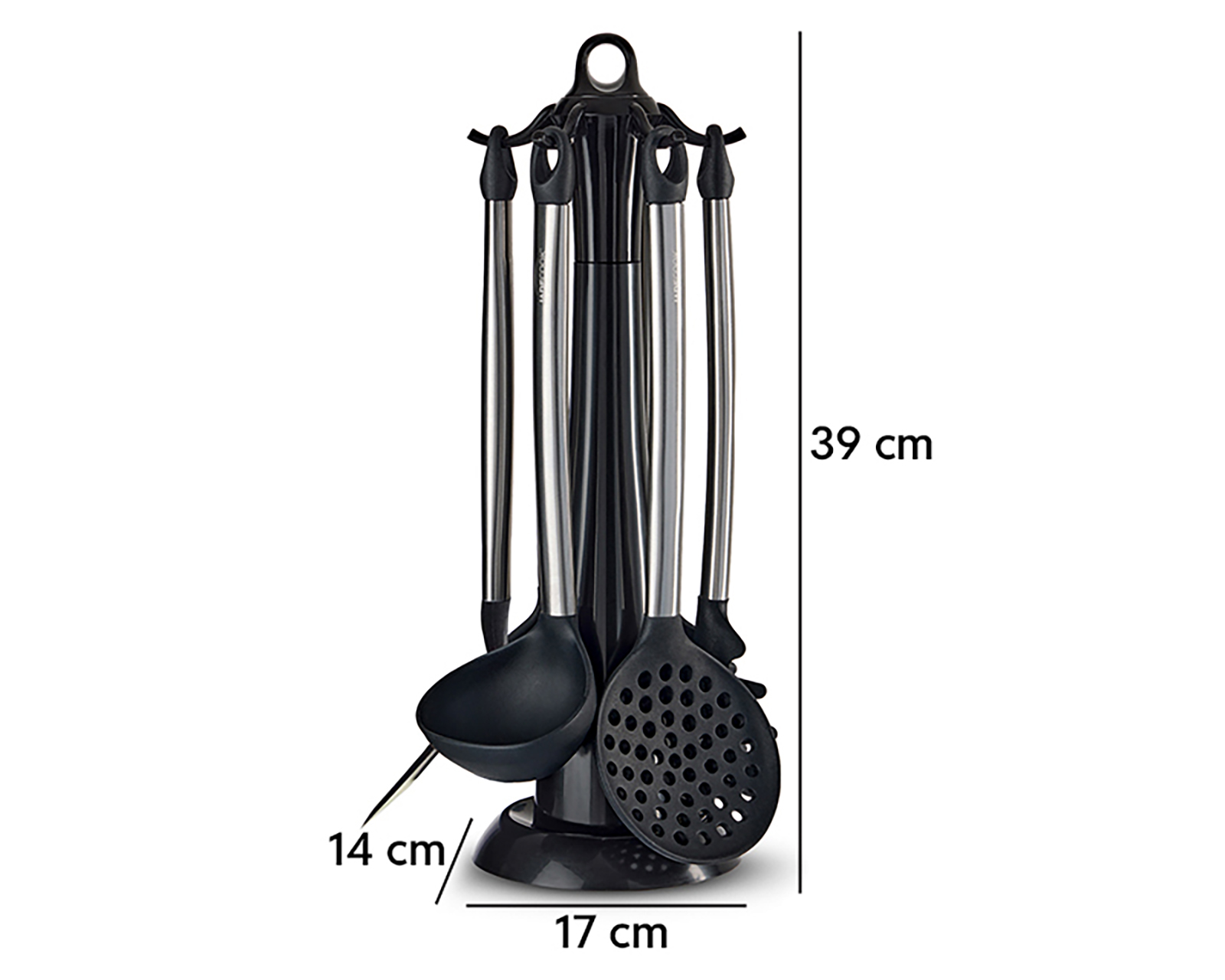 Foto 11 pulgar | Foto 10 | Juego de Utensilios de Cocina Jade Cook Negro 7 Piezas