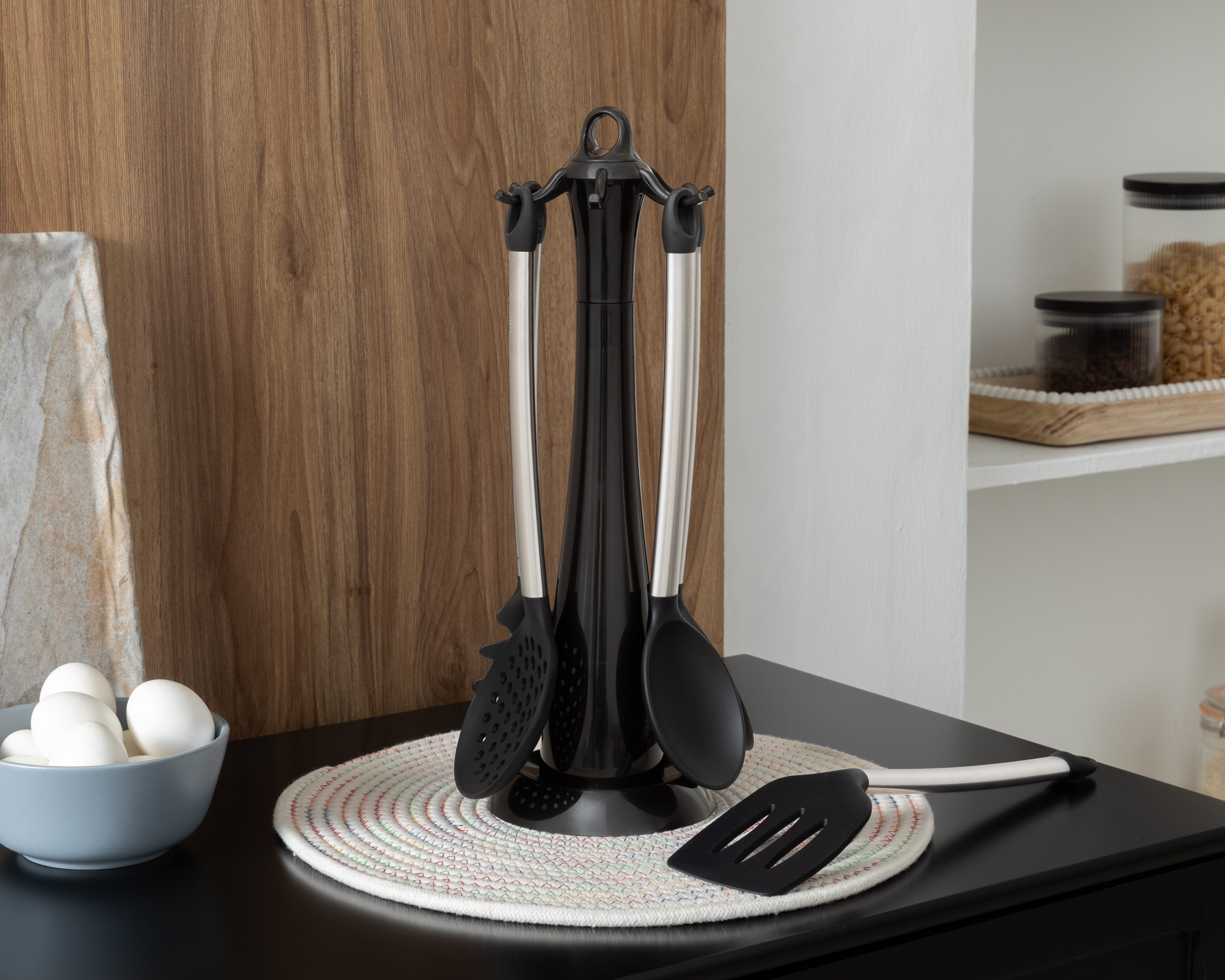 Foto 9 | Foto 9 | Juego de Utensilios de Cocina Jade Cook Negro 7 Piezas