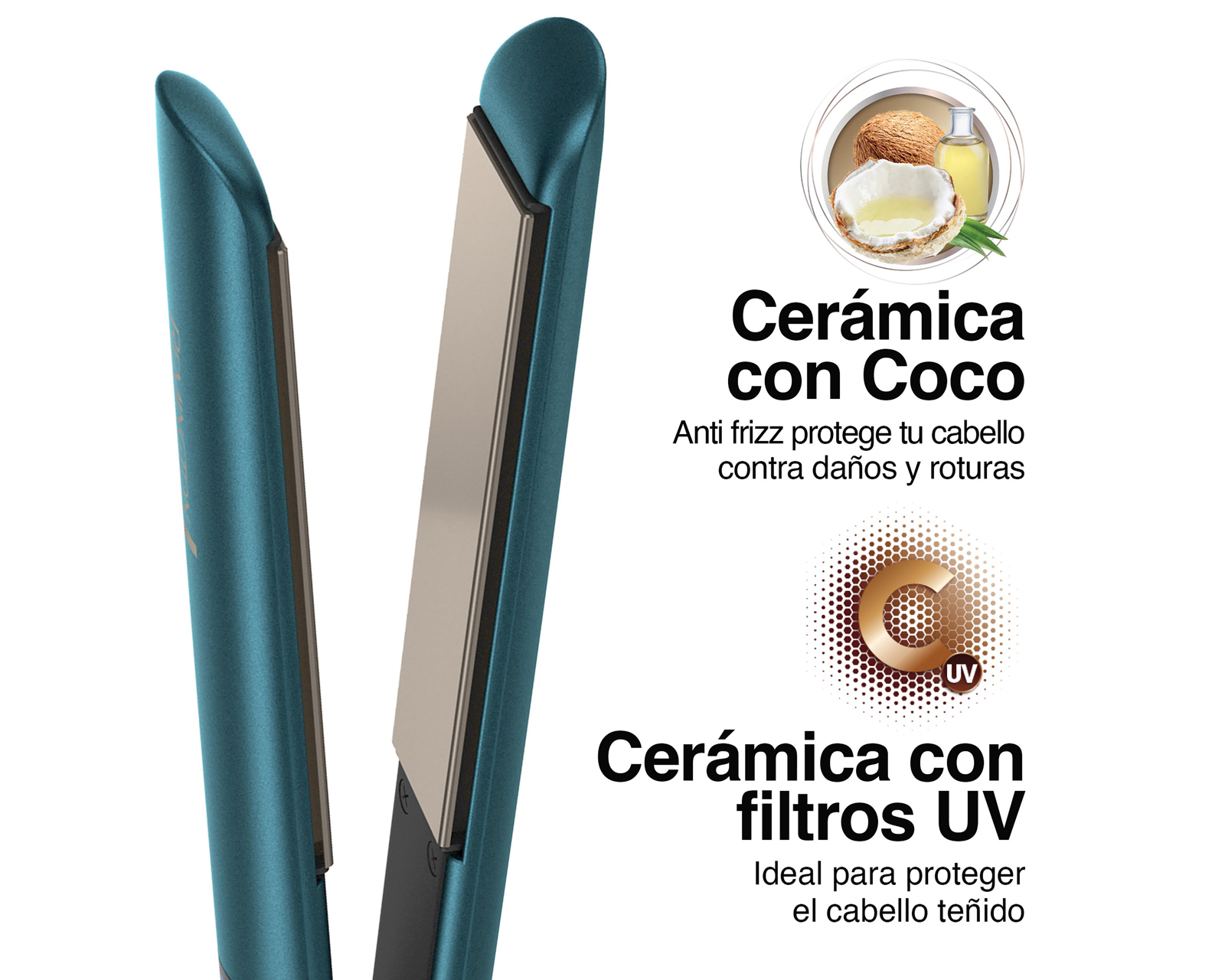 Foto 4 | Foto 4 | Alaciadora Remington S8607 Cerámica con Coco Anti Frizz y Filtro UV
