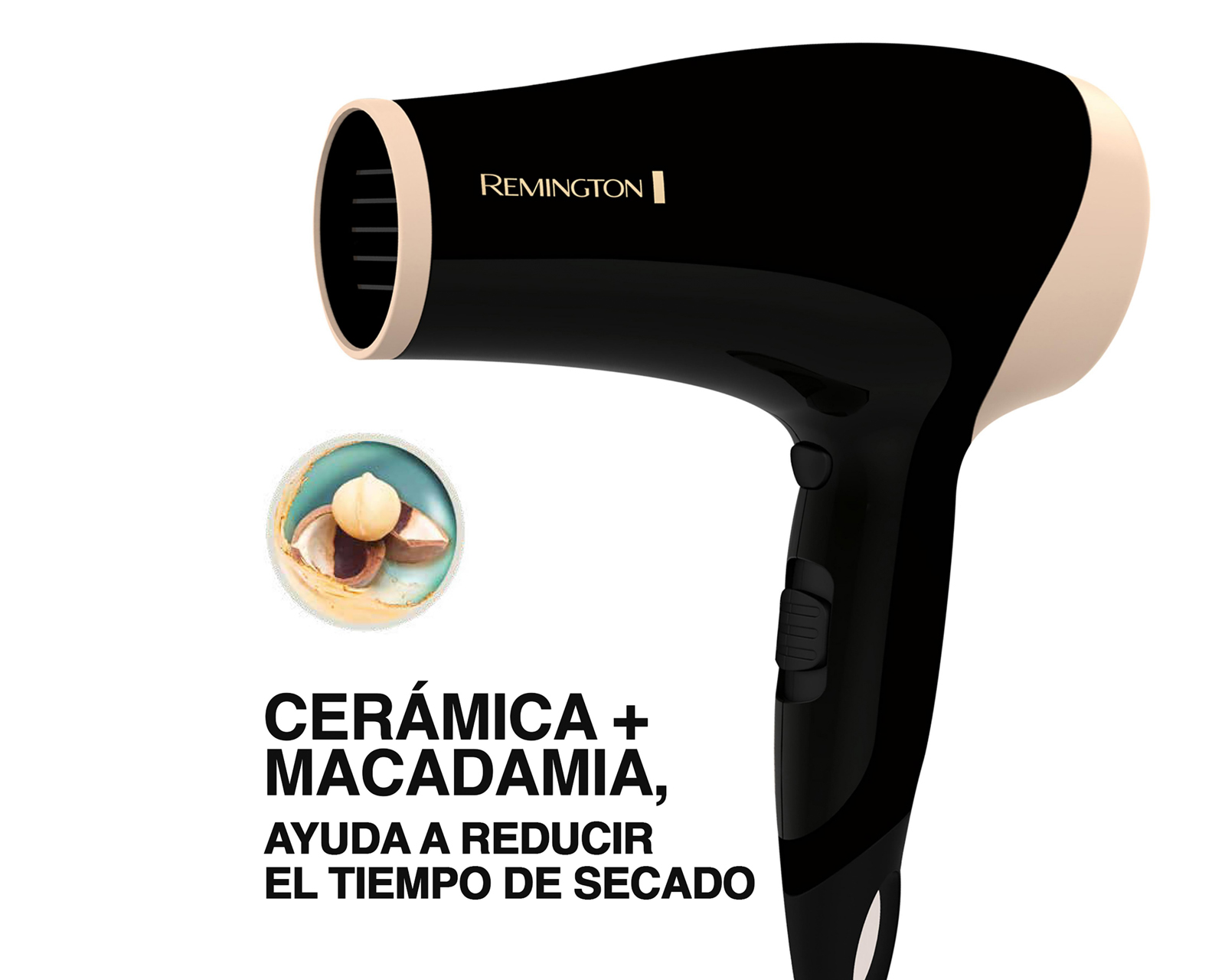 Foto 2 | Foto 2 | Secador de Cabello Remington 1875 W Cerámica con Macadamia Control de Frizz