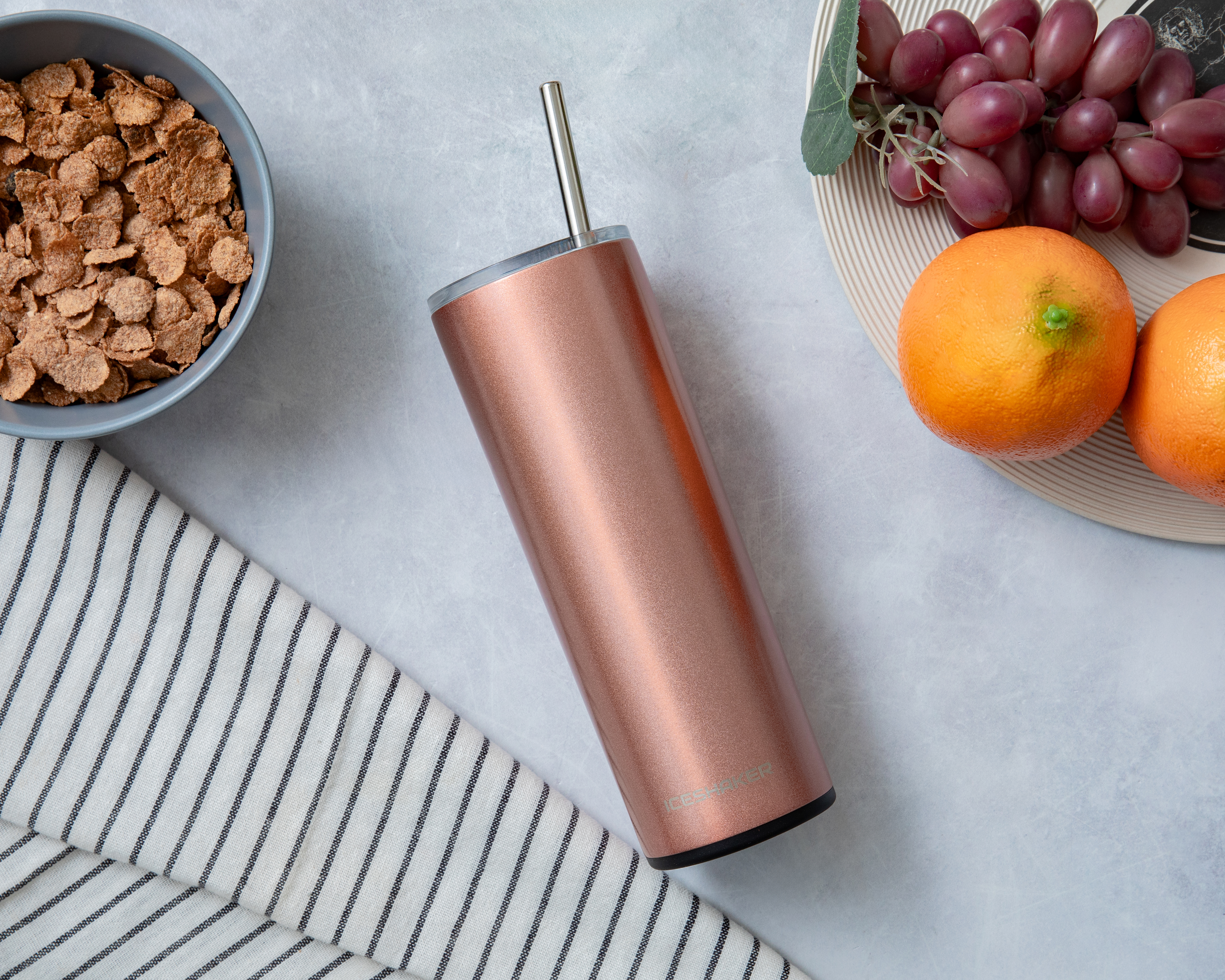 Foto 6 | Foto 6 | Termo Ice Shaker Skinny Rosa Or de 590 ml