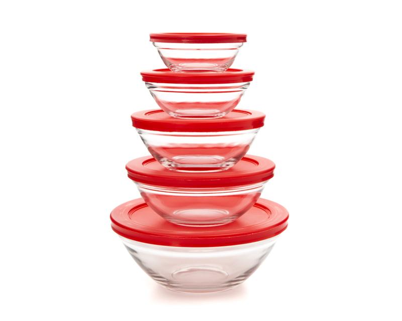 Juego de Recipientes Glaze TP-5003 de Cristal