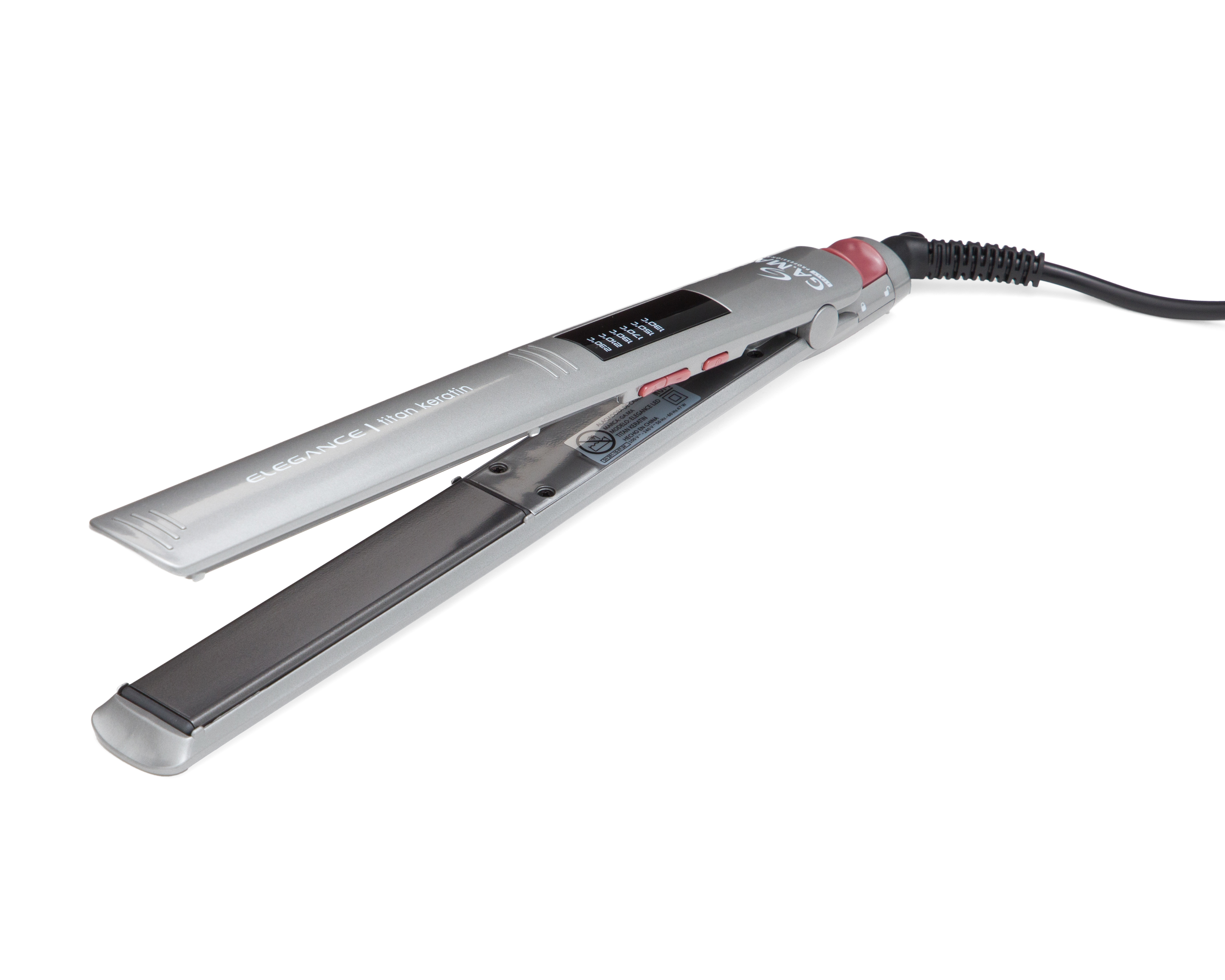 Alaciadora Gama Italy  Elegance Titan Keratin Diseño Ergonómico