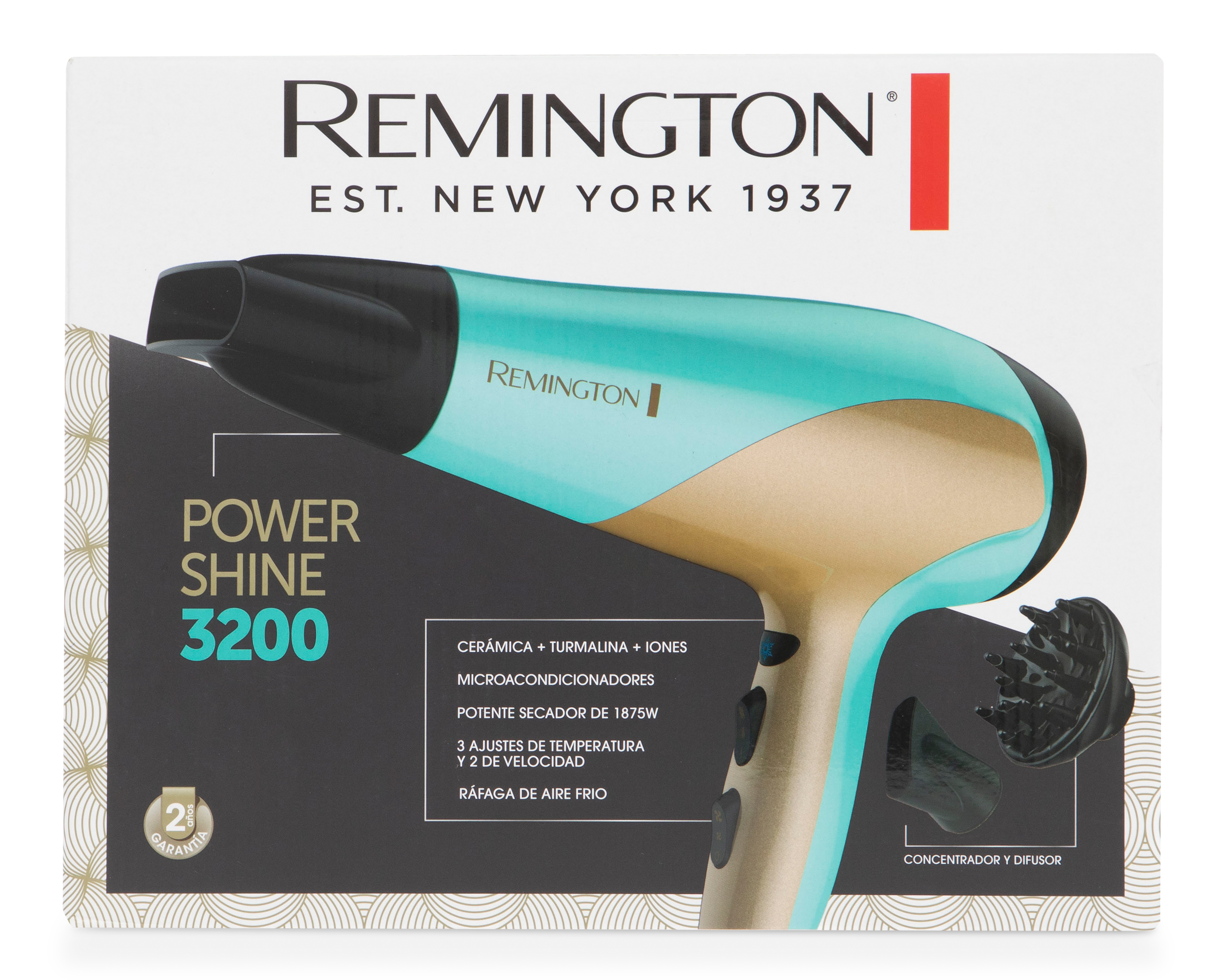 Foto 5 | Foto 5 | Secador de Cabello Power Shine Remington 1875 W con Cerámica Iones y Turmalina