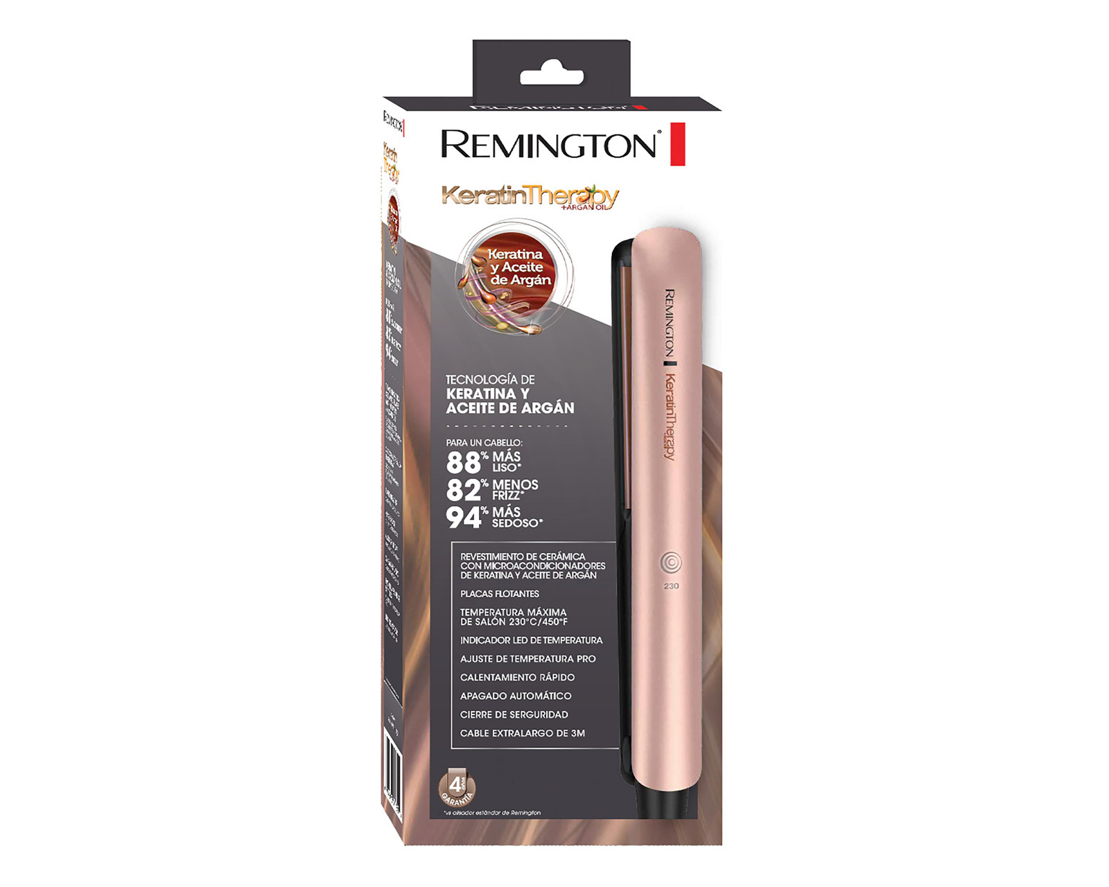 Foto 6 pulgar | Foto 5 | Plancha para Cabello Remington Keratin Therapy Cerámica con Keratina y Aceite de Argán