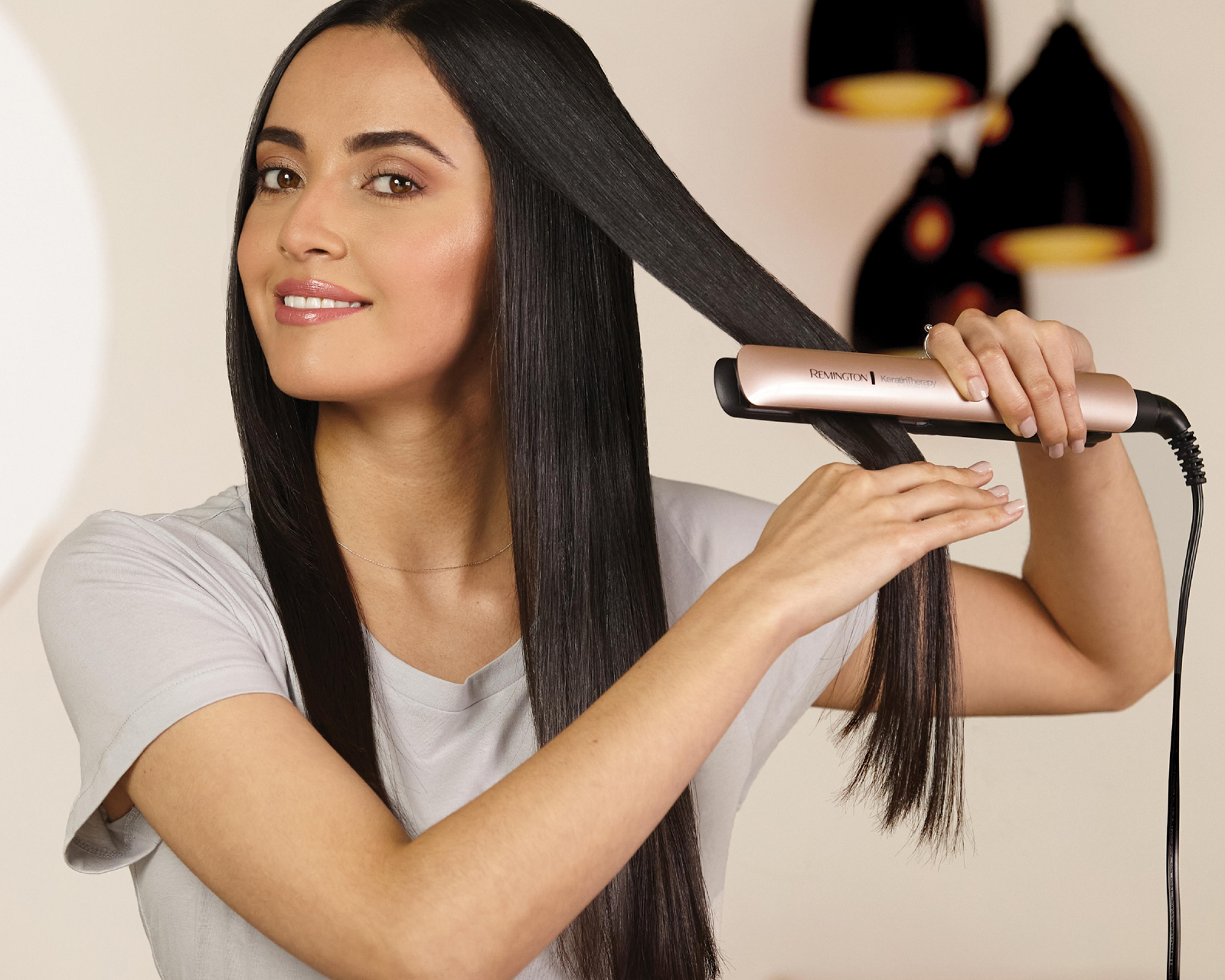 Foto 7 pulgar | Foto 6 | Plancha para Cabello Remington Keratin Therapy Cerámica con Keratina y Aceite de Argán
